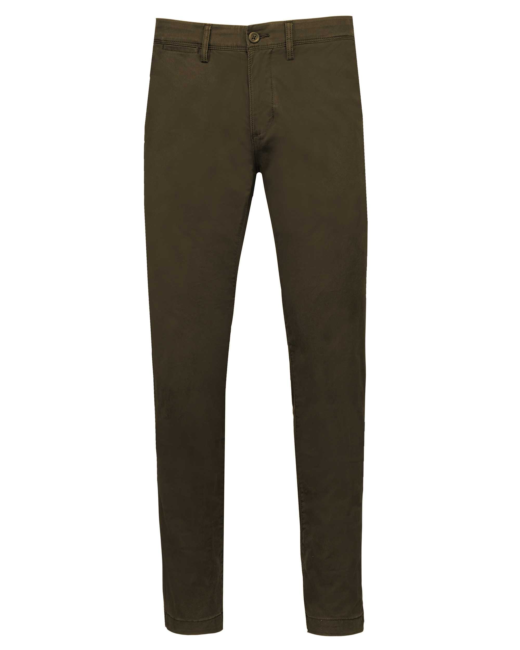 Pantalón chino premium Washed Olive