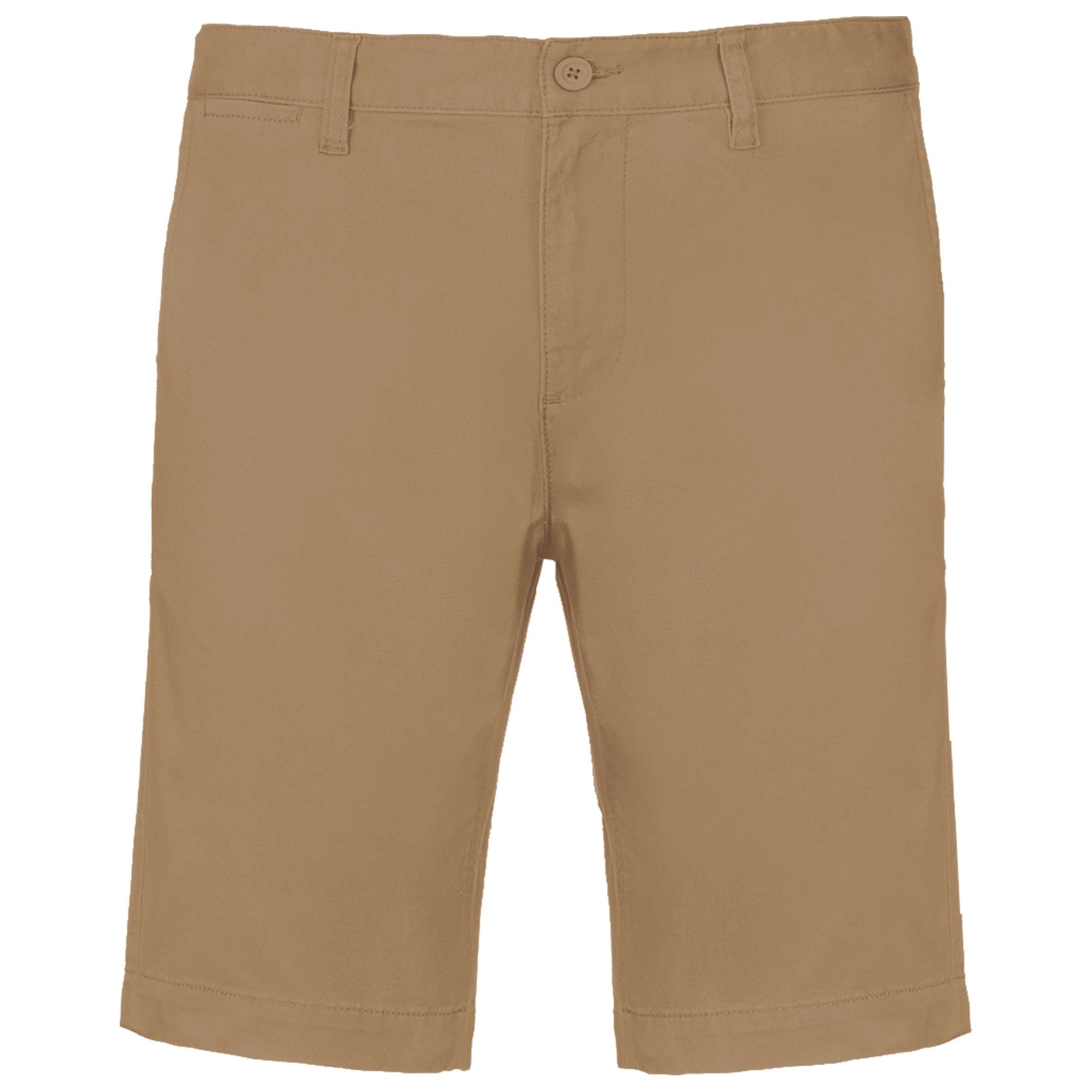 Bermuda chino hombre Camel