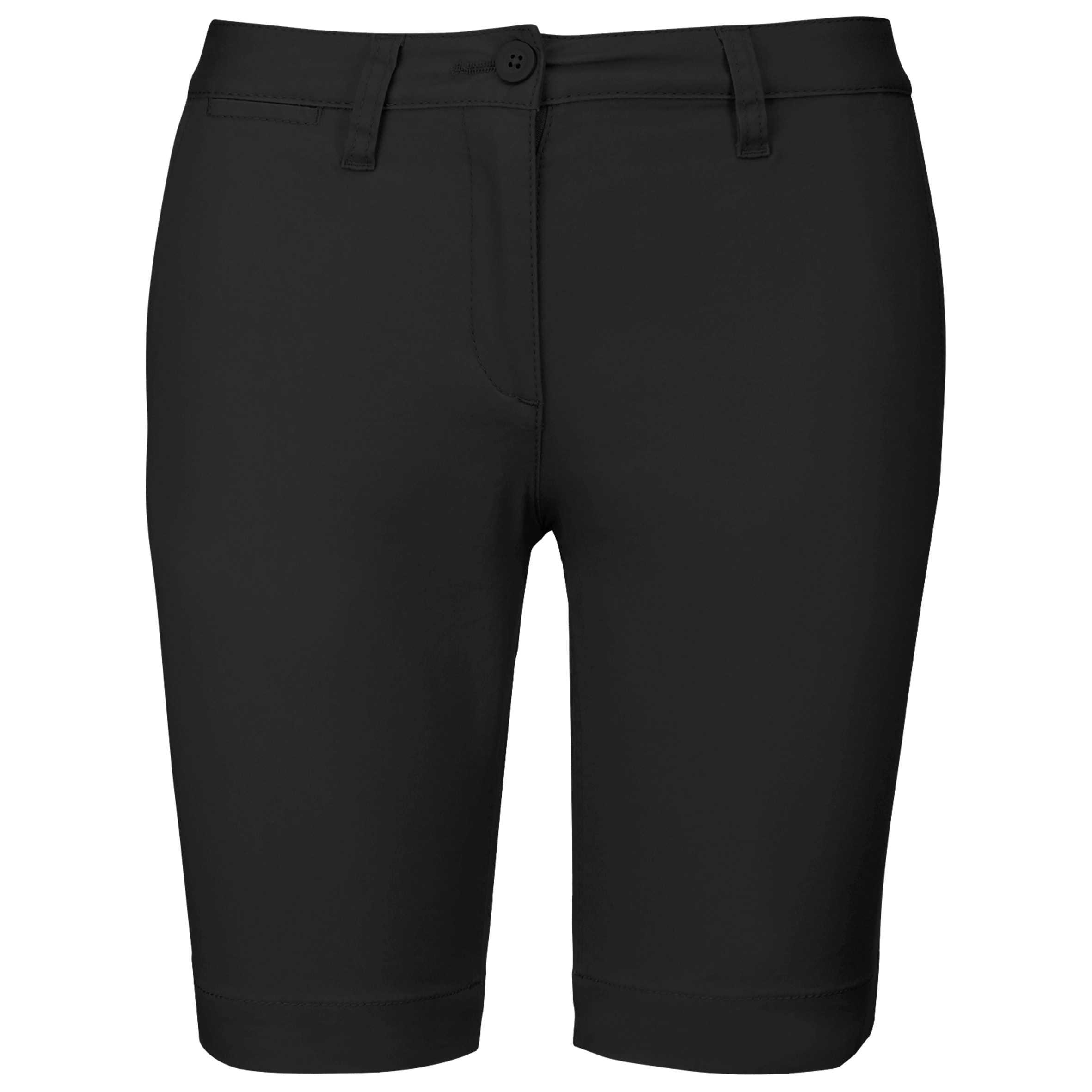 Bermuda chino mujer Black