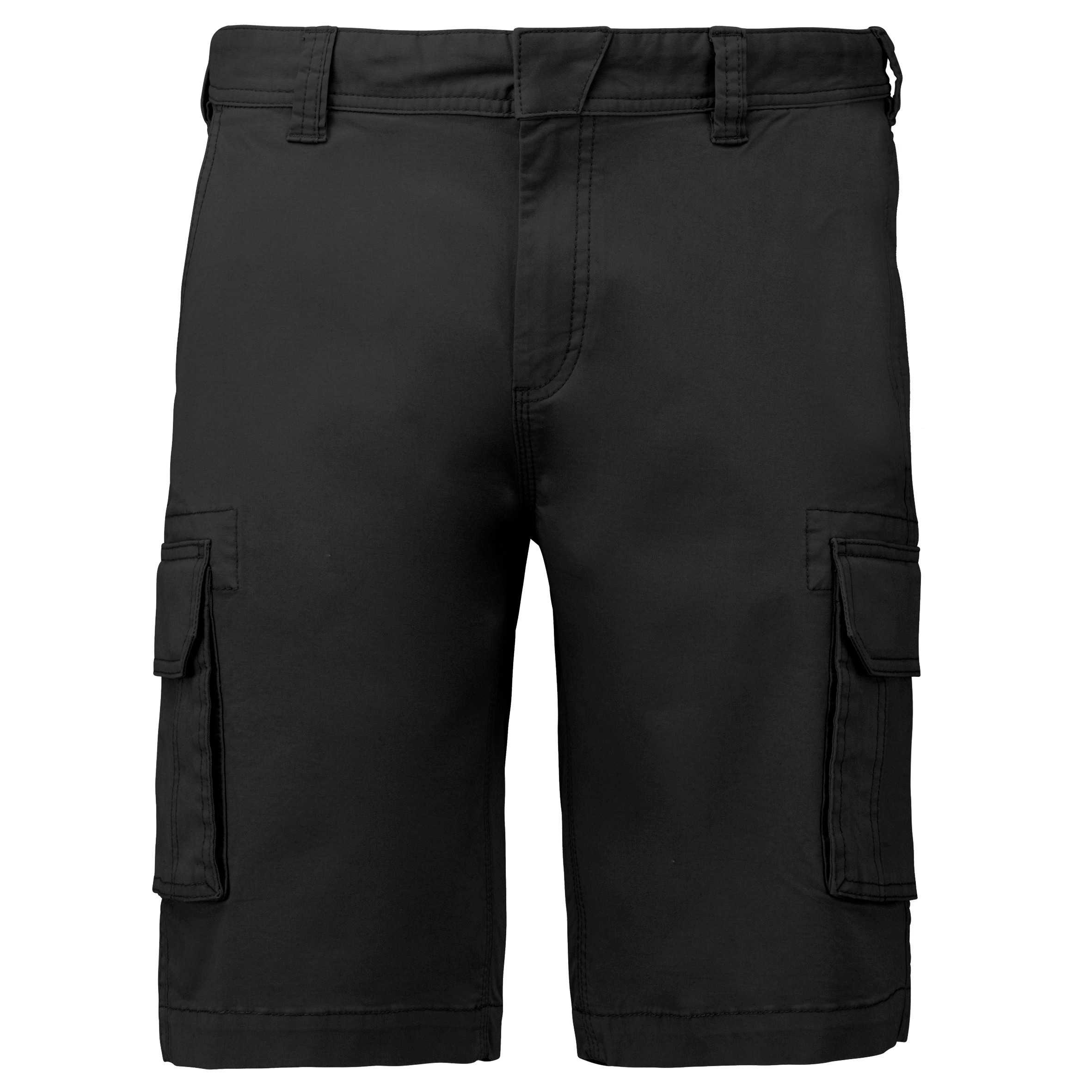 Bermuda multibolsillos hombre Black