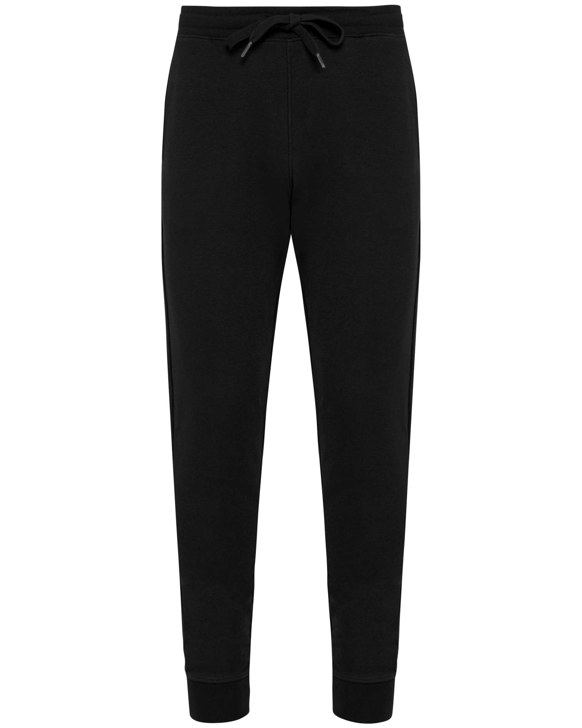 Pantalón felpa no perchado eco-responsable hombre Black