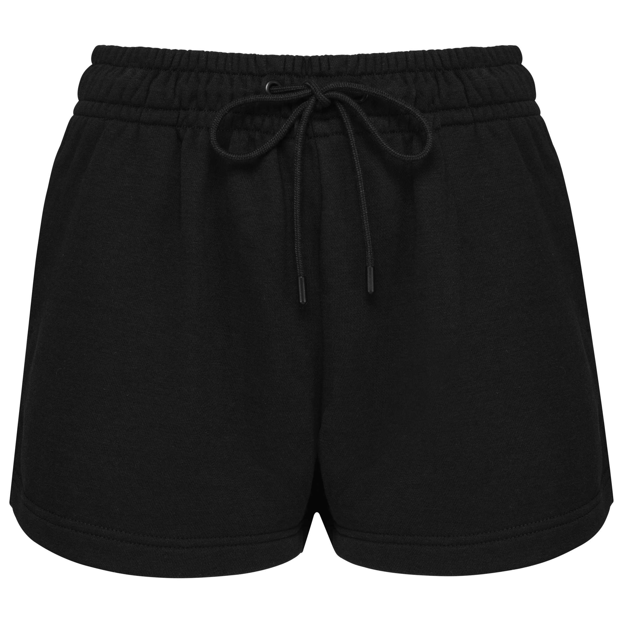 Short ecorresponsable de felpa no perchada mujer<br/> Black