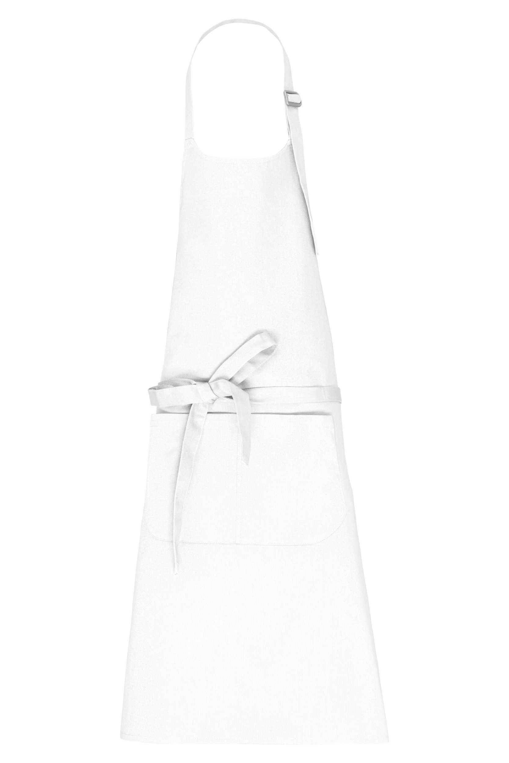 Delantal con bolsillo algodón orgánico White