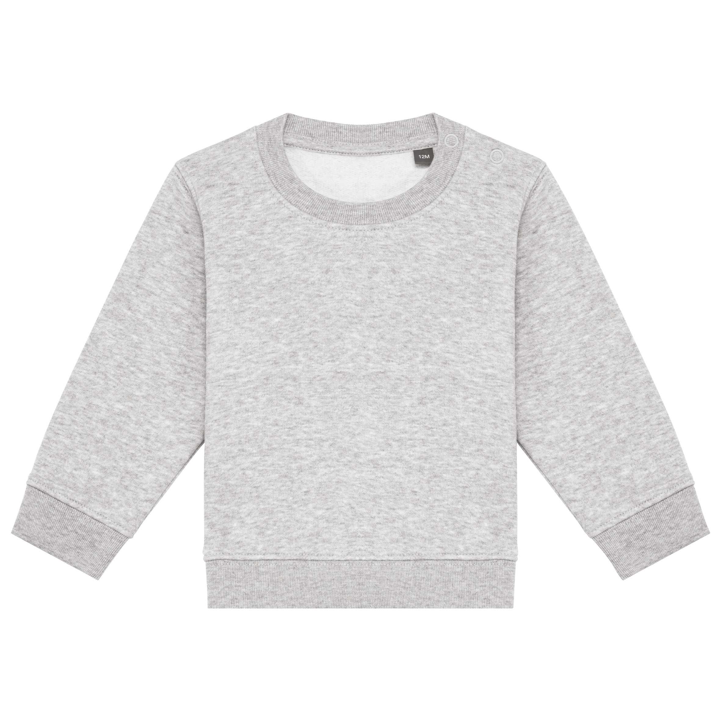 Sudadera ecorresponsable bebé Oxford Grey