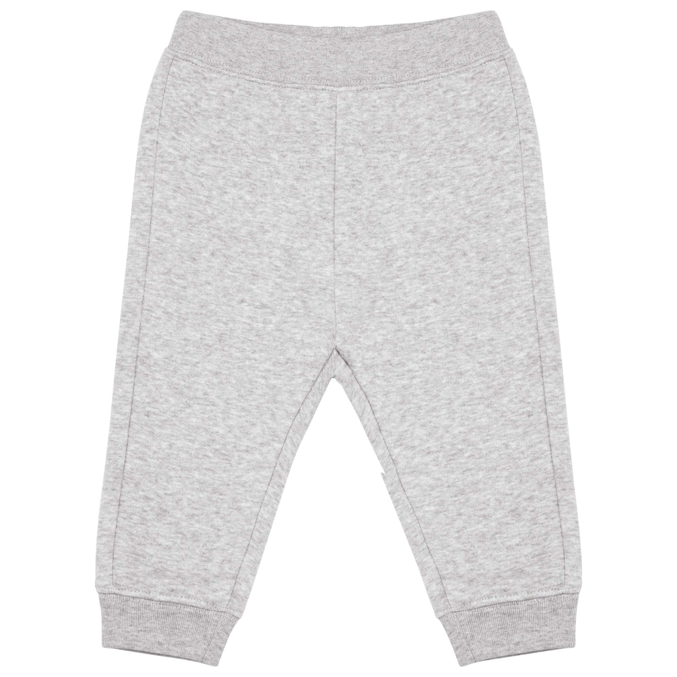 Pantalón de felpa ecorresponsable bebé Oxford Grey