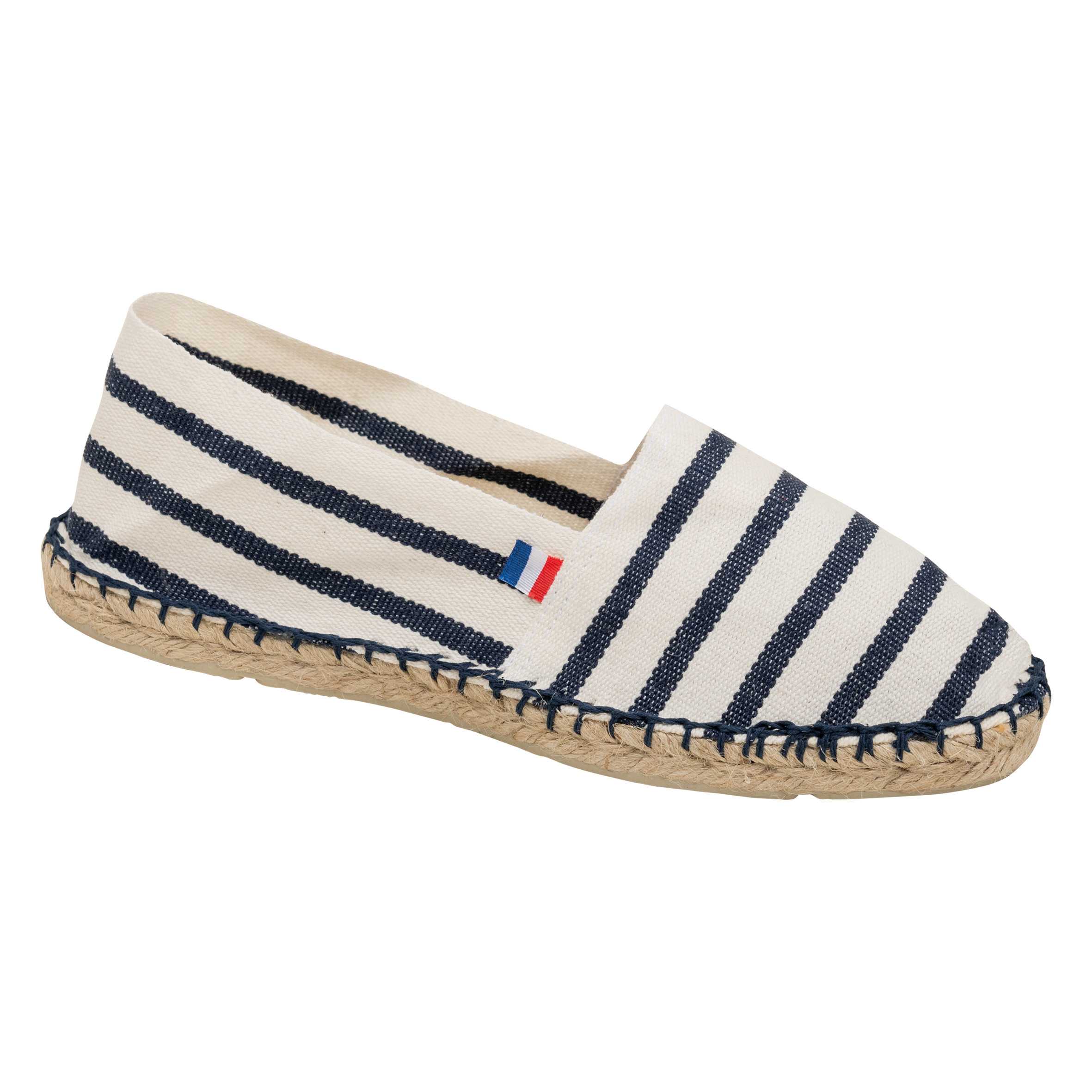 Alpargatas unisex Natural / Navy Stripe