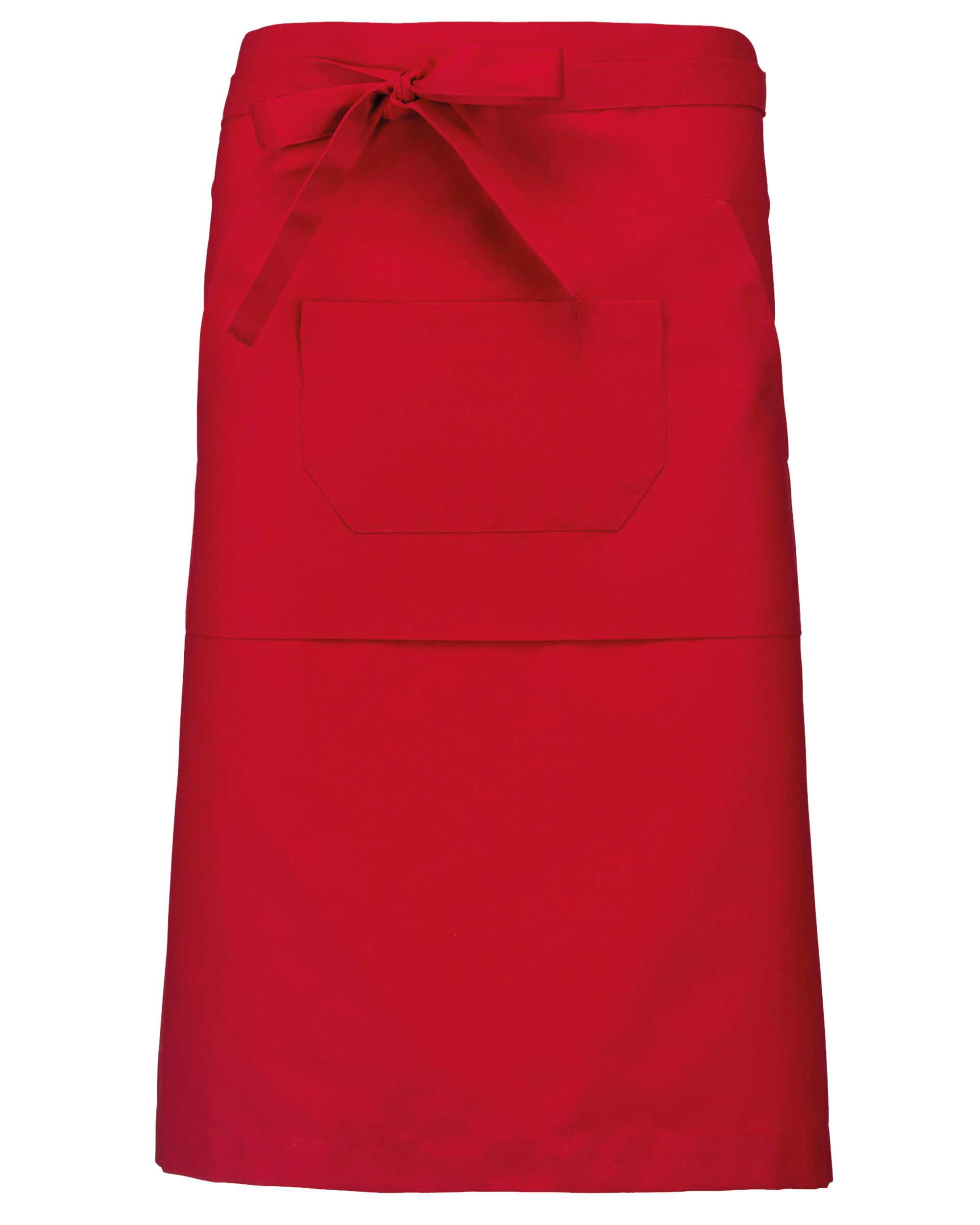 Delantal largo poliéster/algodón Red