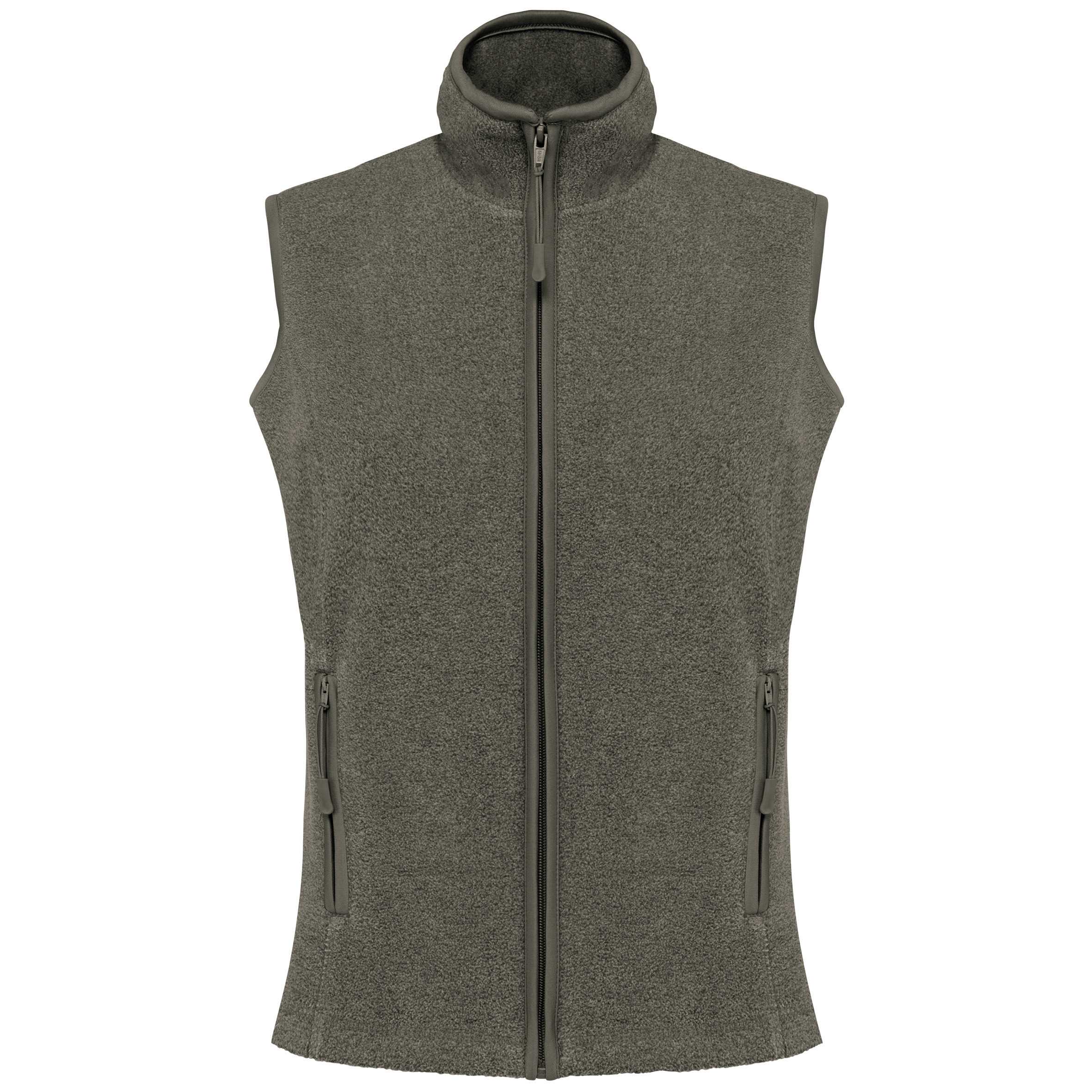 Chaleco micropolar mujer Green Marble Heather