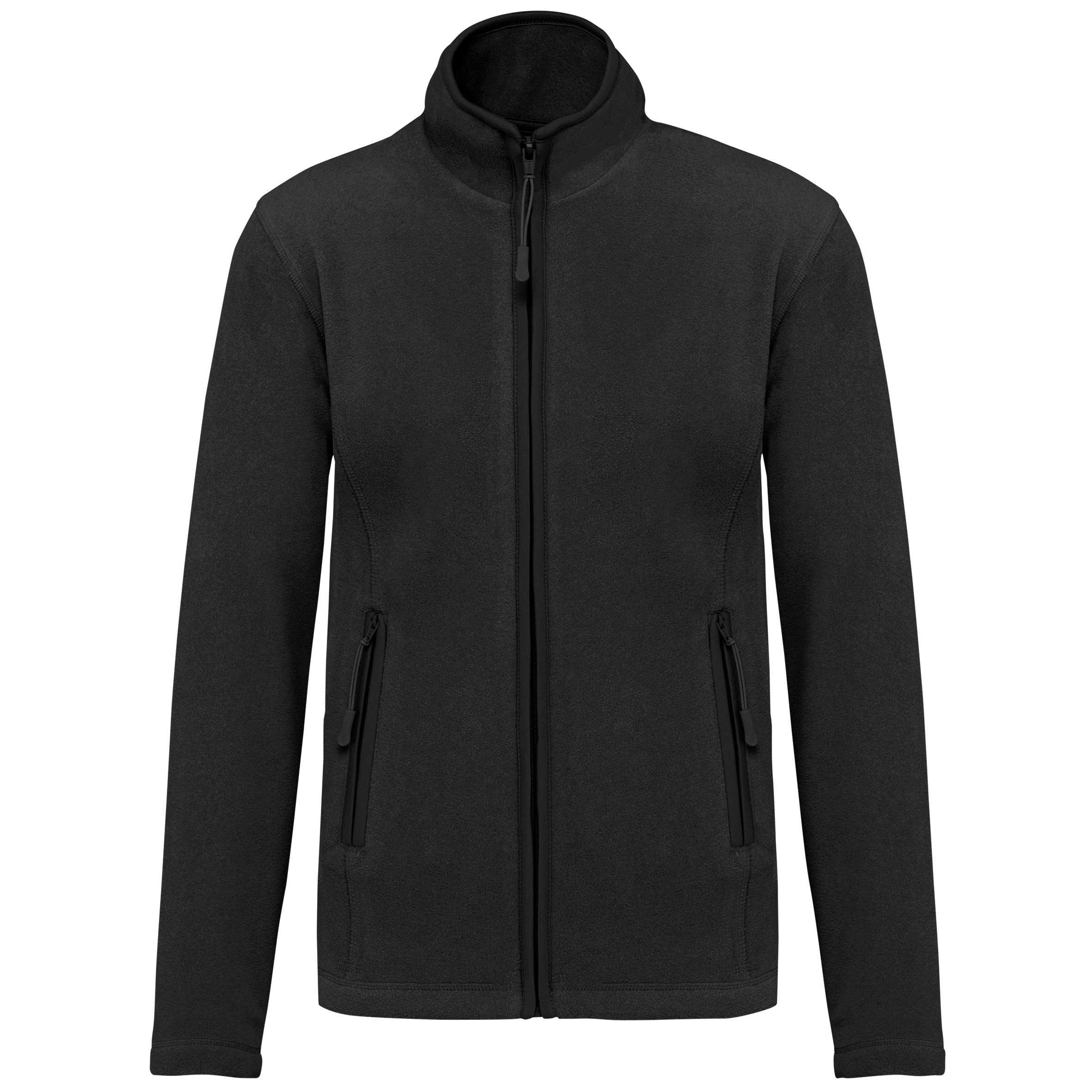 Chaqueta micropolar con cremallera mujer Black