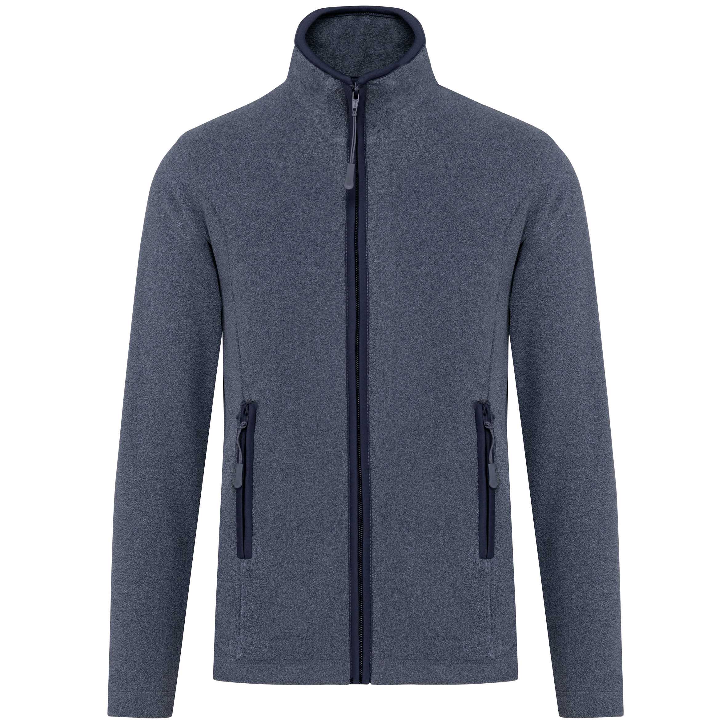 Chaqueta micropolar con cremallera mujer French Navy Heather