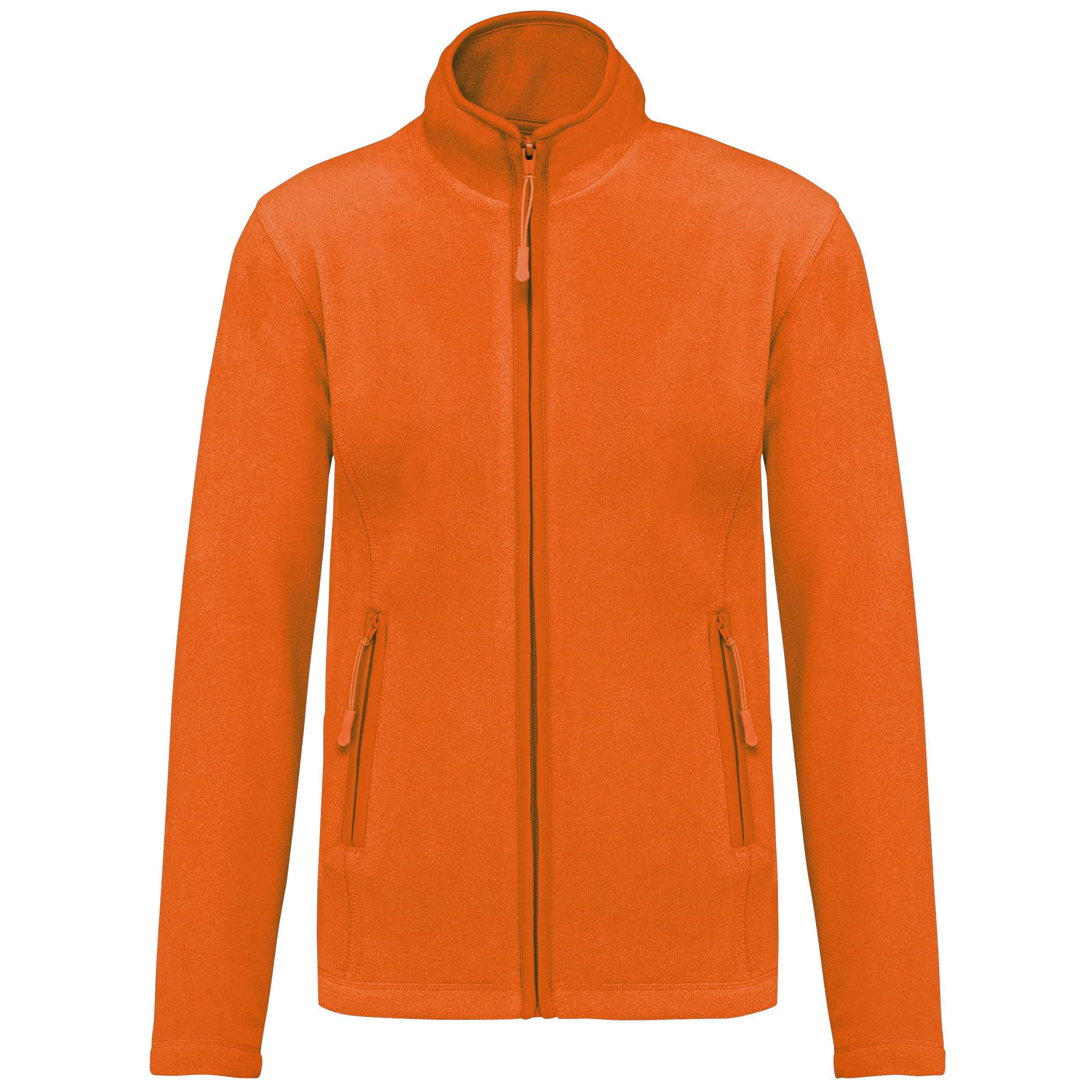 Chaqueta micropolar con cremallera mujer Orange