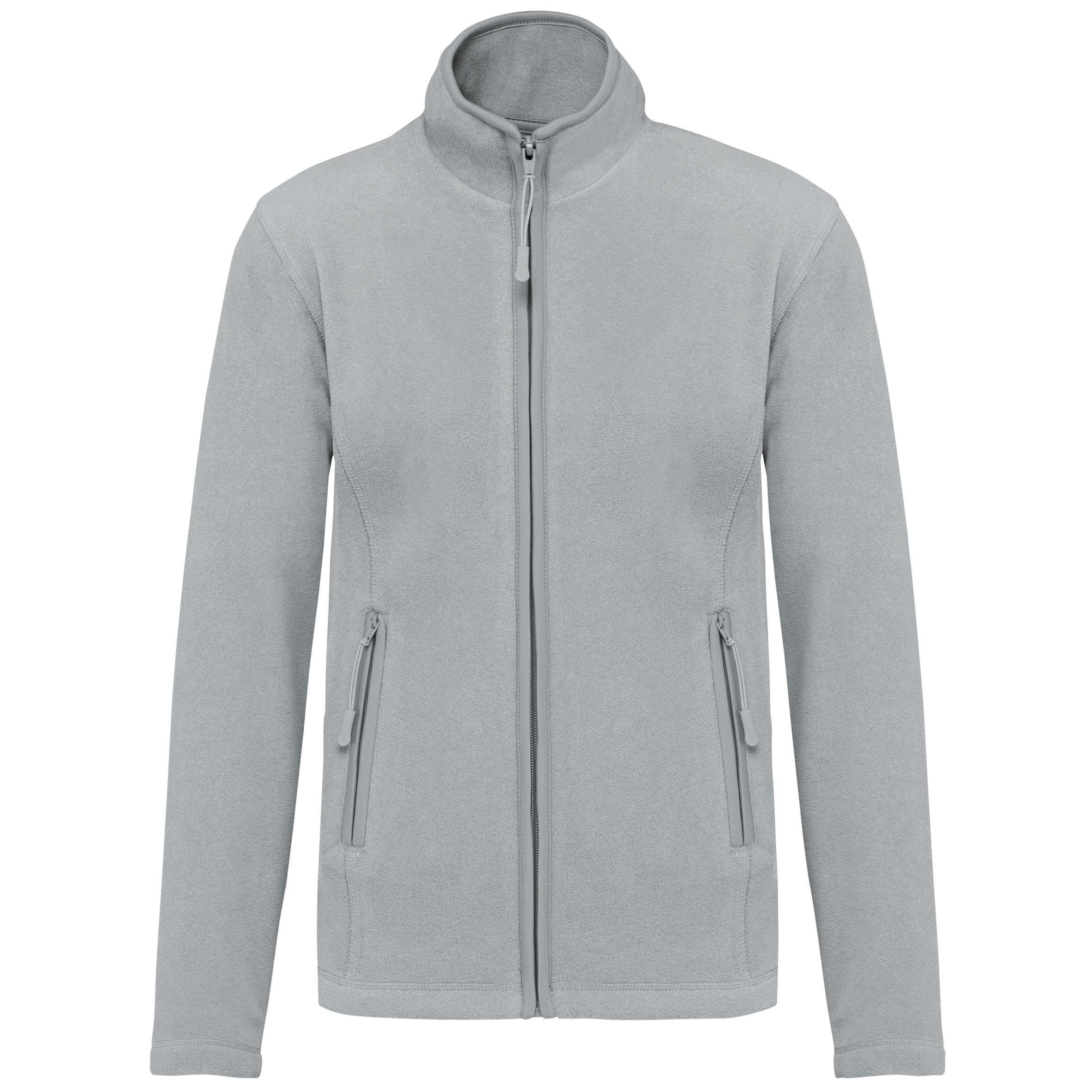 Chaqueta micropolar con cremallera mujer Snow Grey