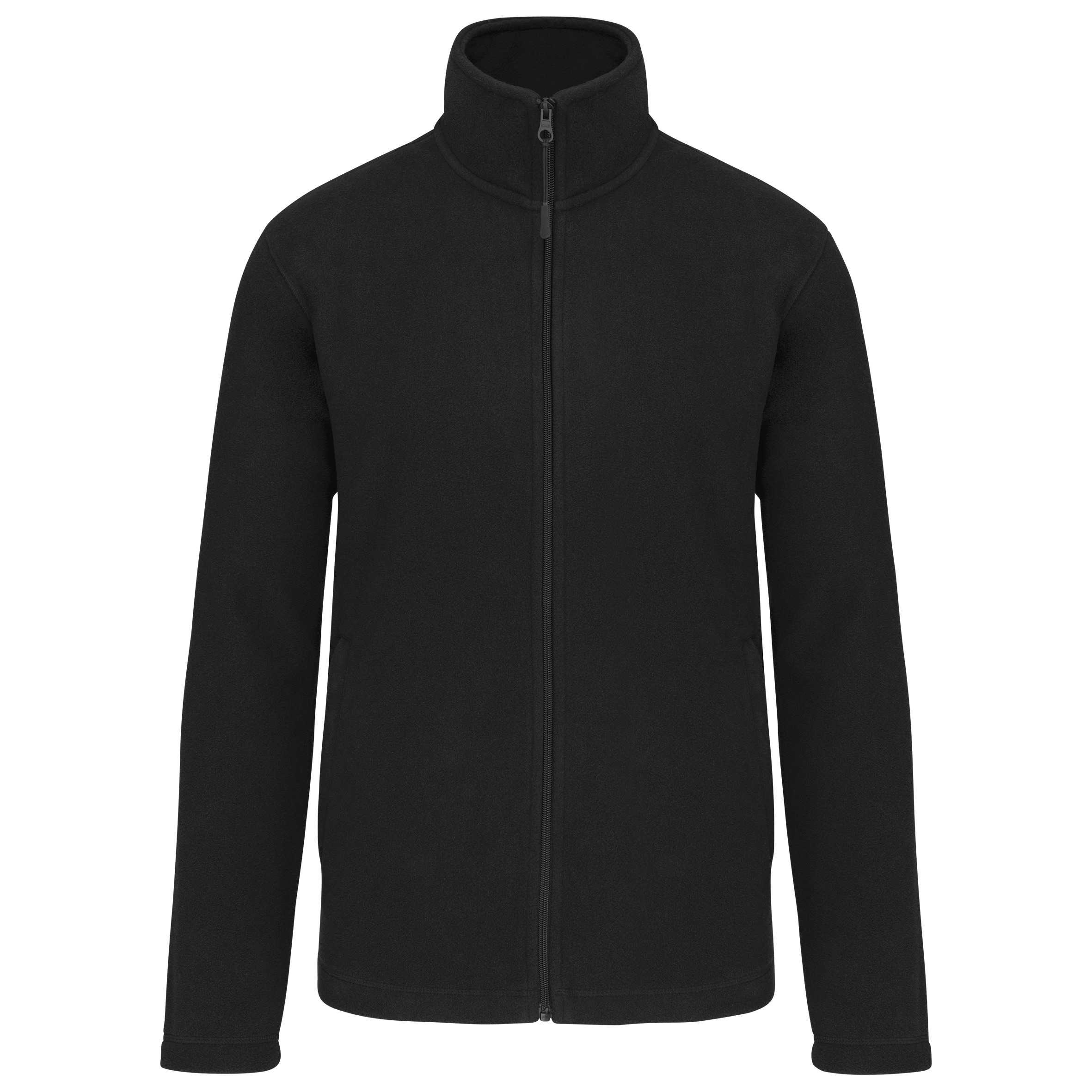 Chaqueta micropolar con cremallera unisex Black
