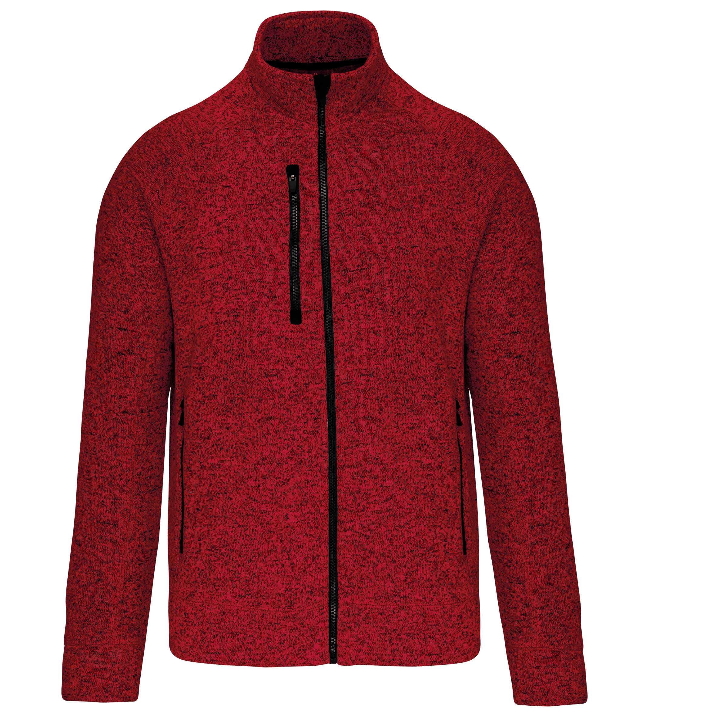 Chaqueta jaspeada con cremallera hombre Red Melange