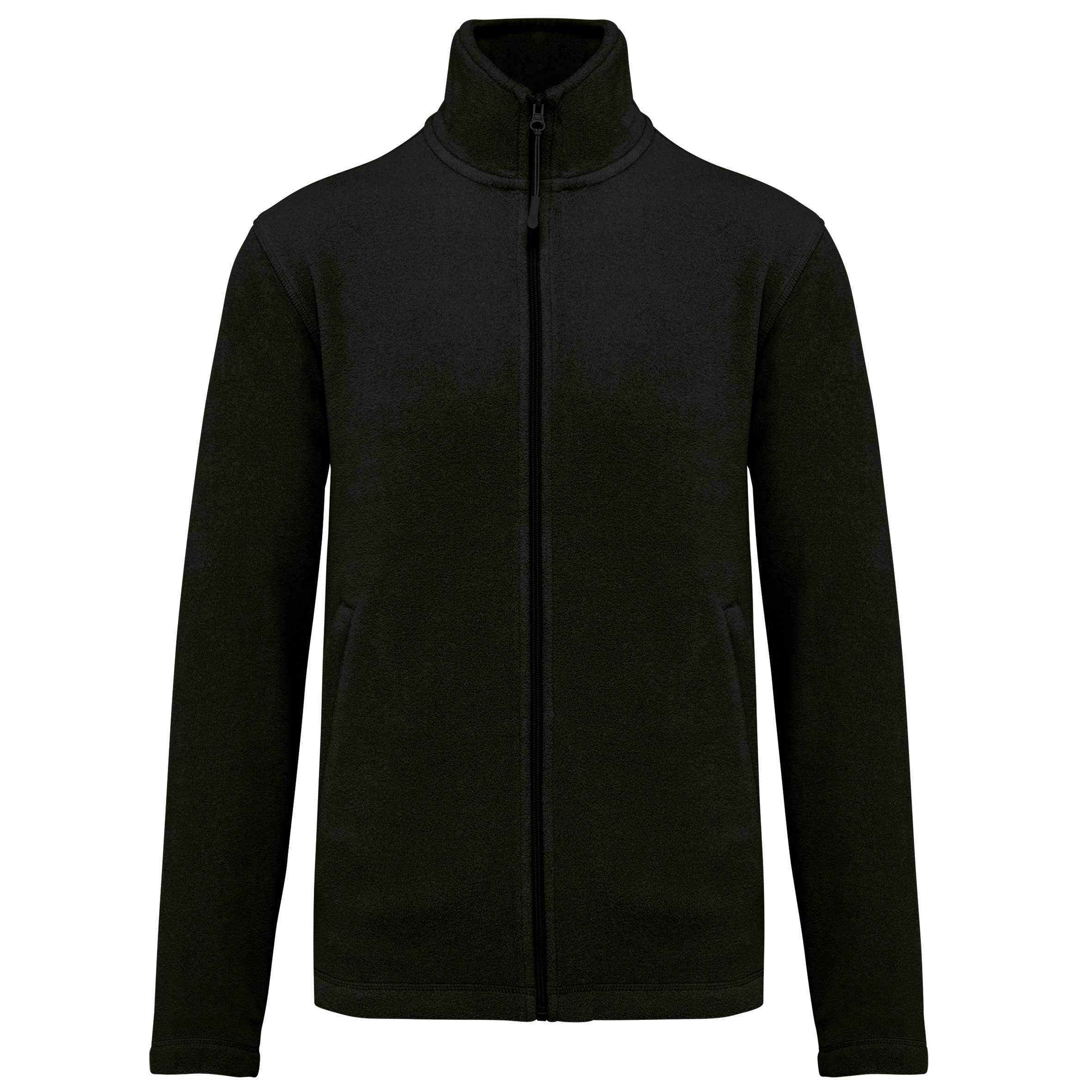 Chaqueta micropolar con cremallera hombre Black