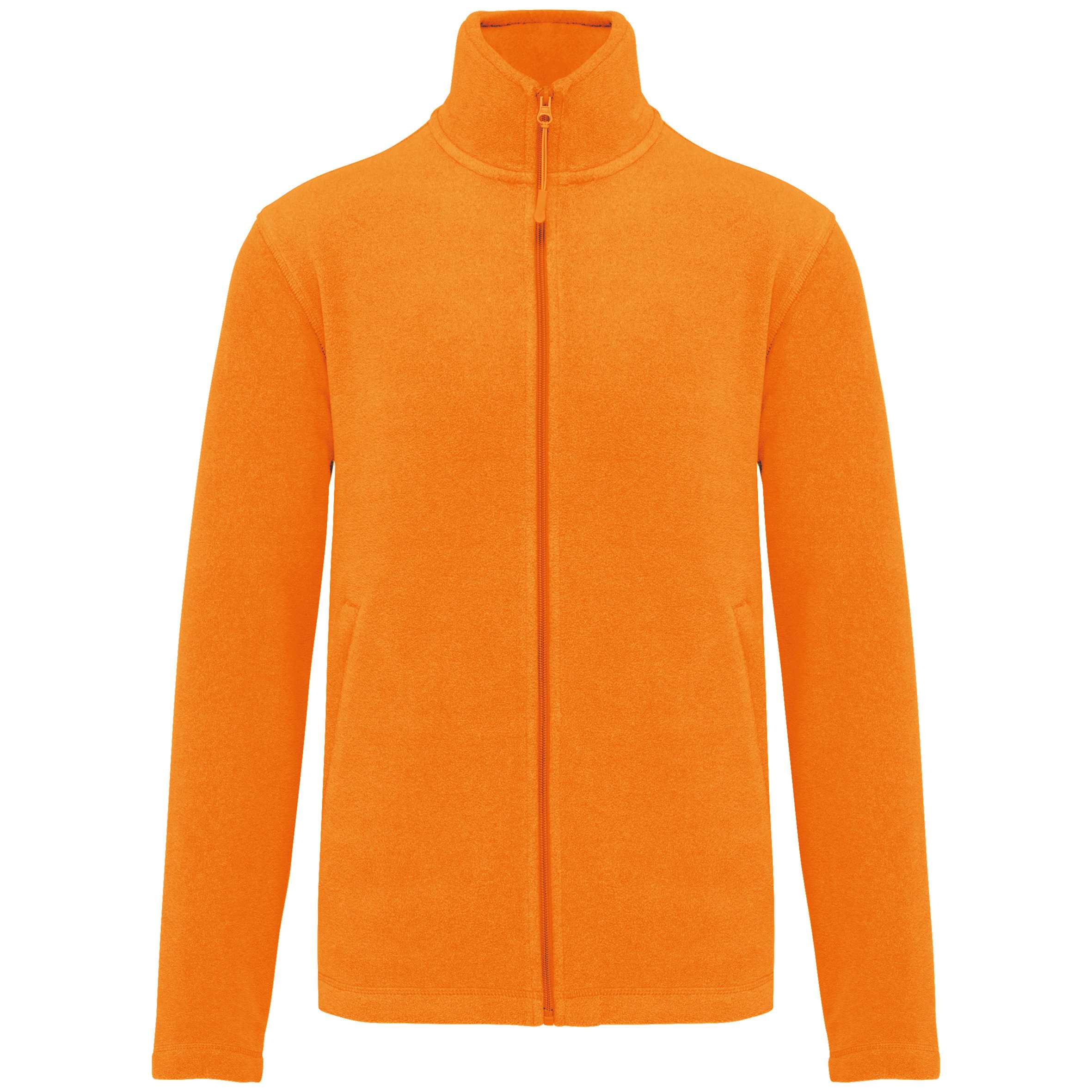Chaqueta micropolar con cremallera hombre Fluorescent Orange