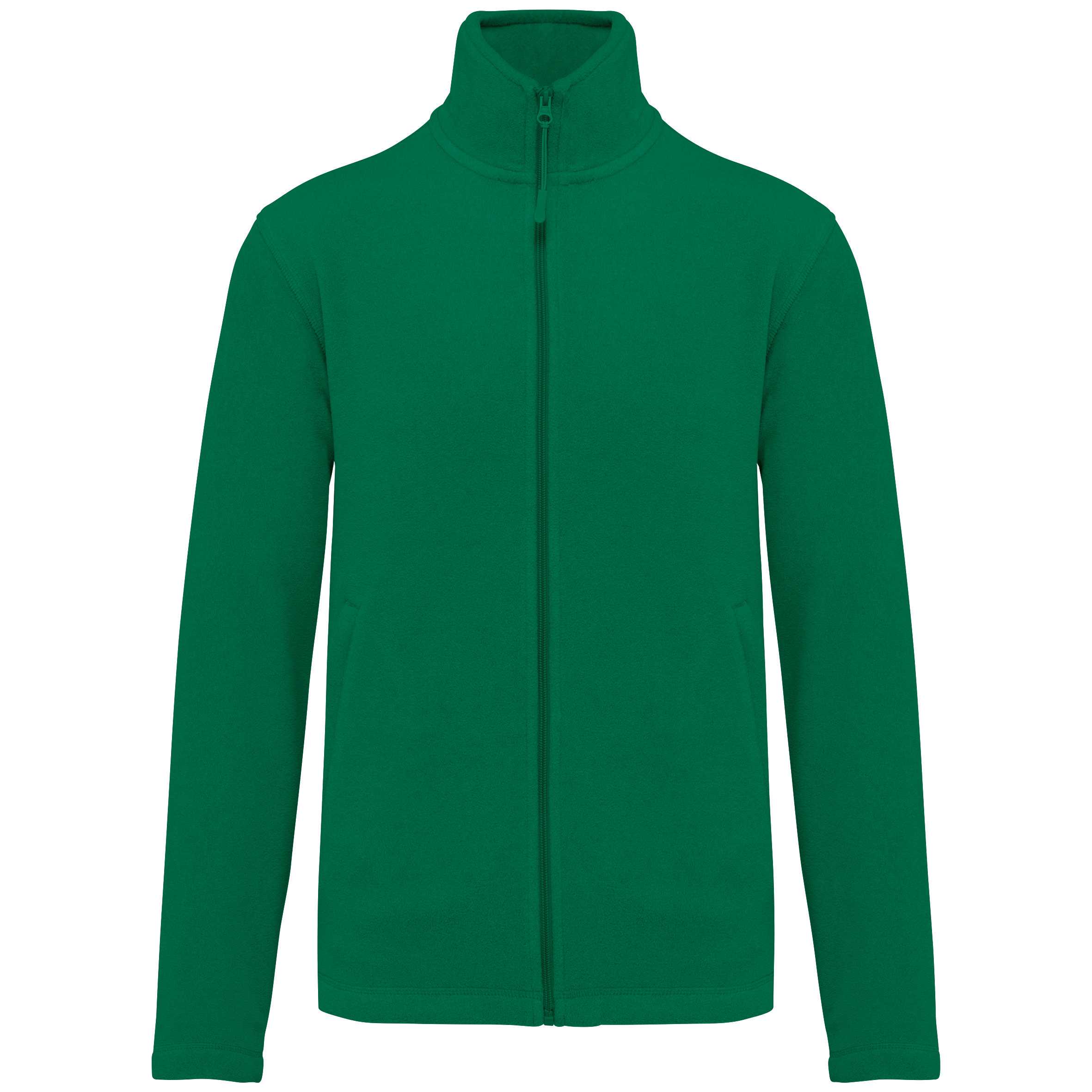 Chaqueta micropolar con cremallera hombre Kelly Green
