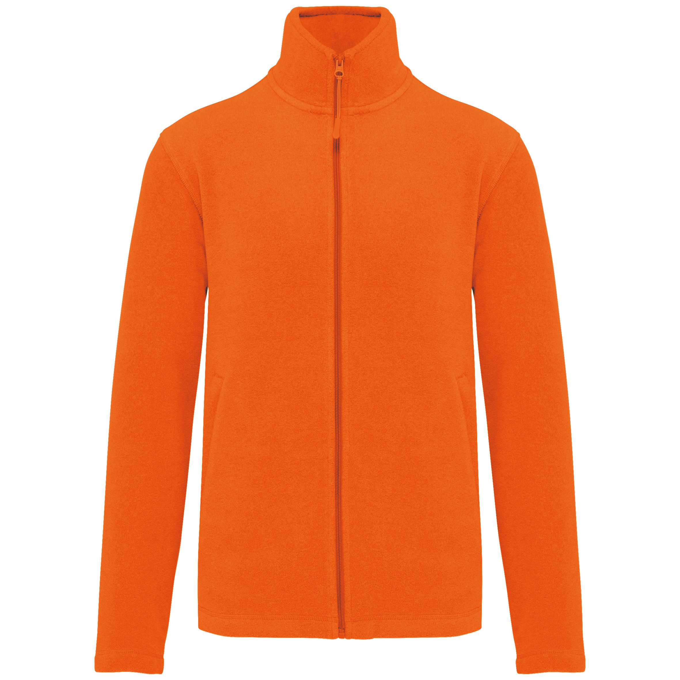 Chaqueta micropolar con cremallera hombre Orange