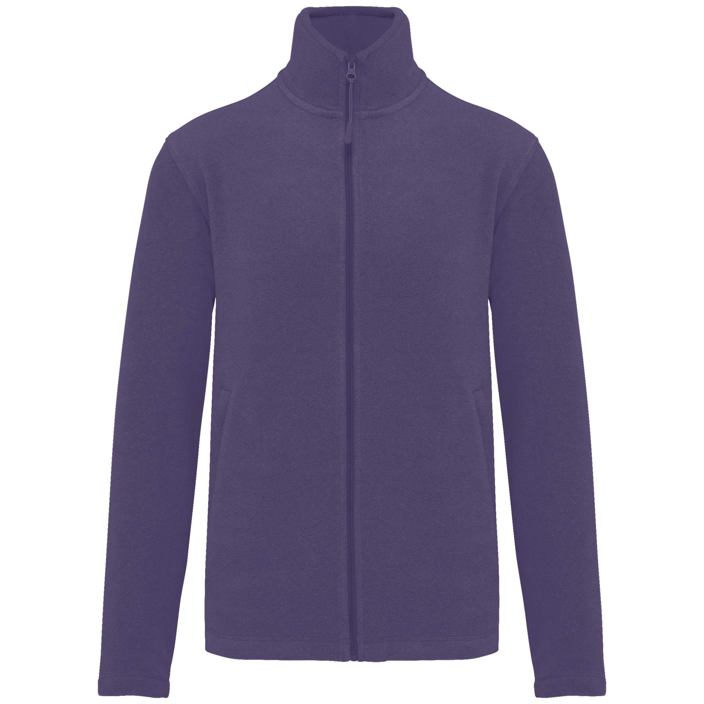 Chaqueta micropolar con cremallera hombre Purple