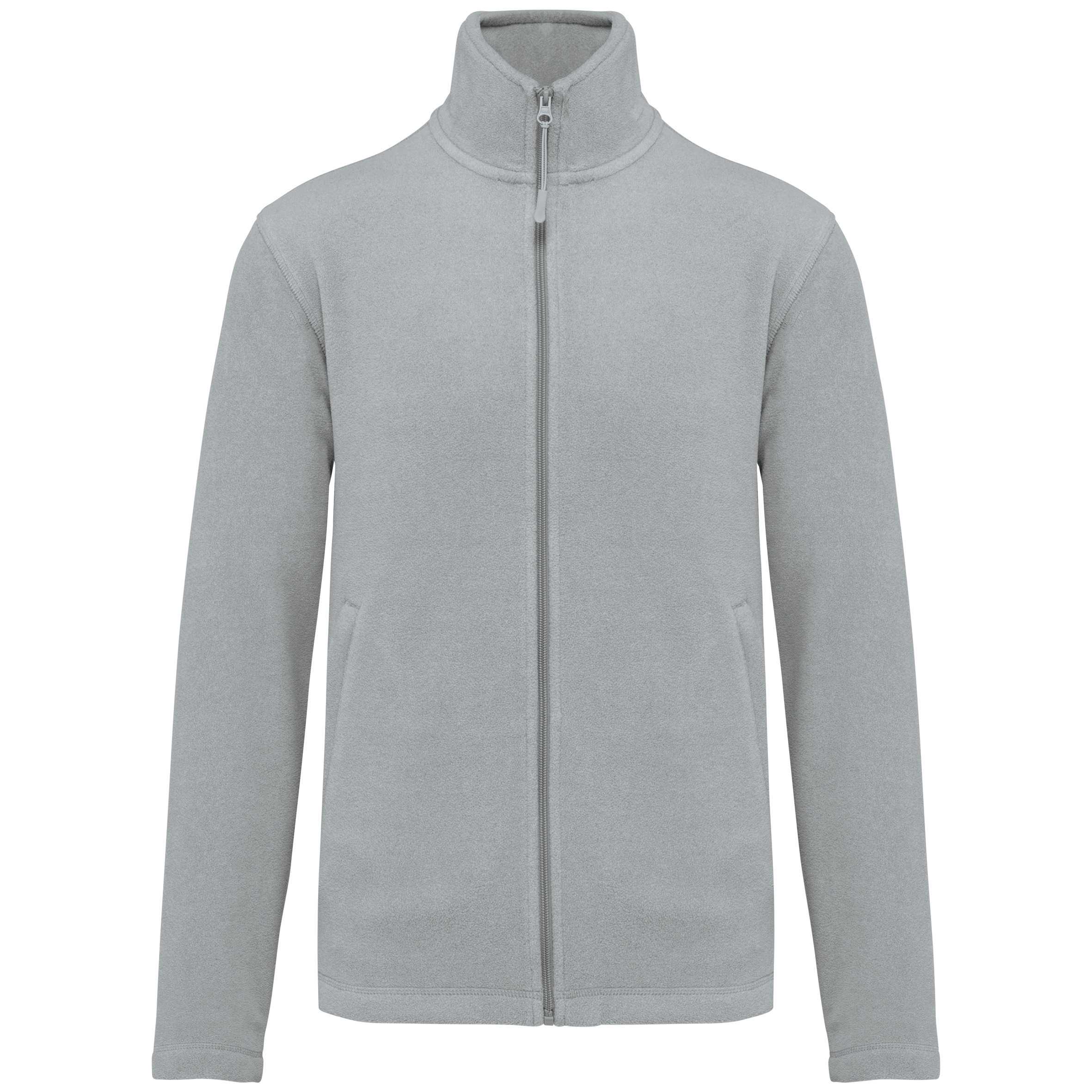 Chaqueta micropolar con cremallera hombre Snow Grey