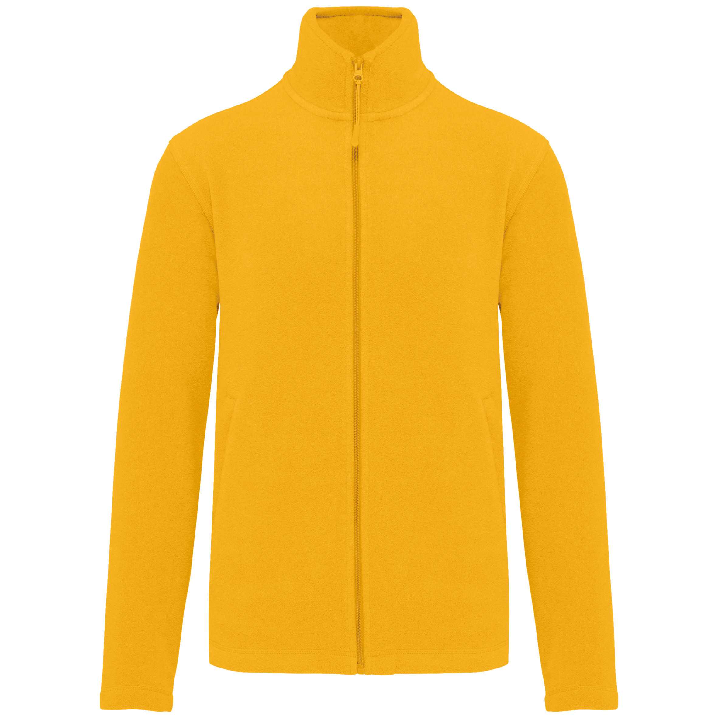 Chaqueta micropolar con cremallera hombre Yellow