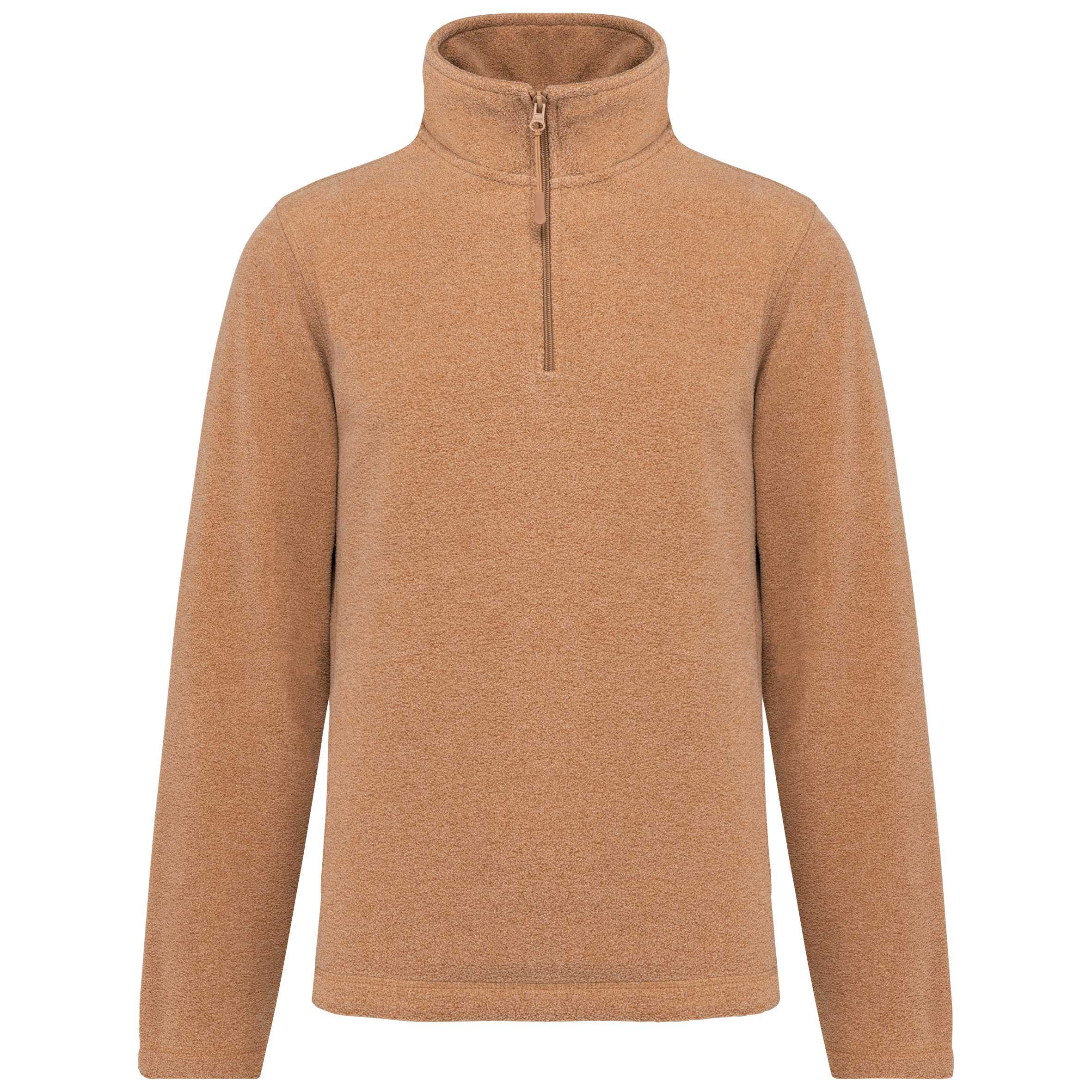 ENZO - Micropolar 1/4 Cremallera Camel Heather