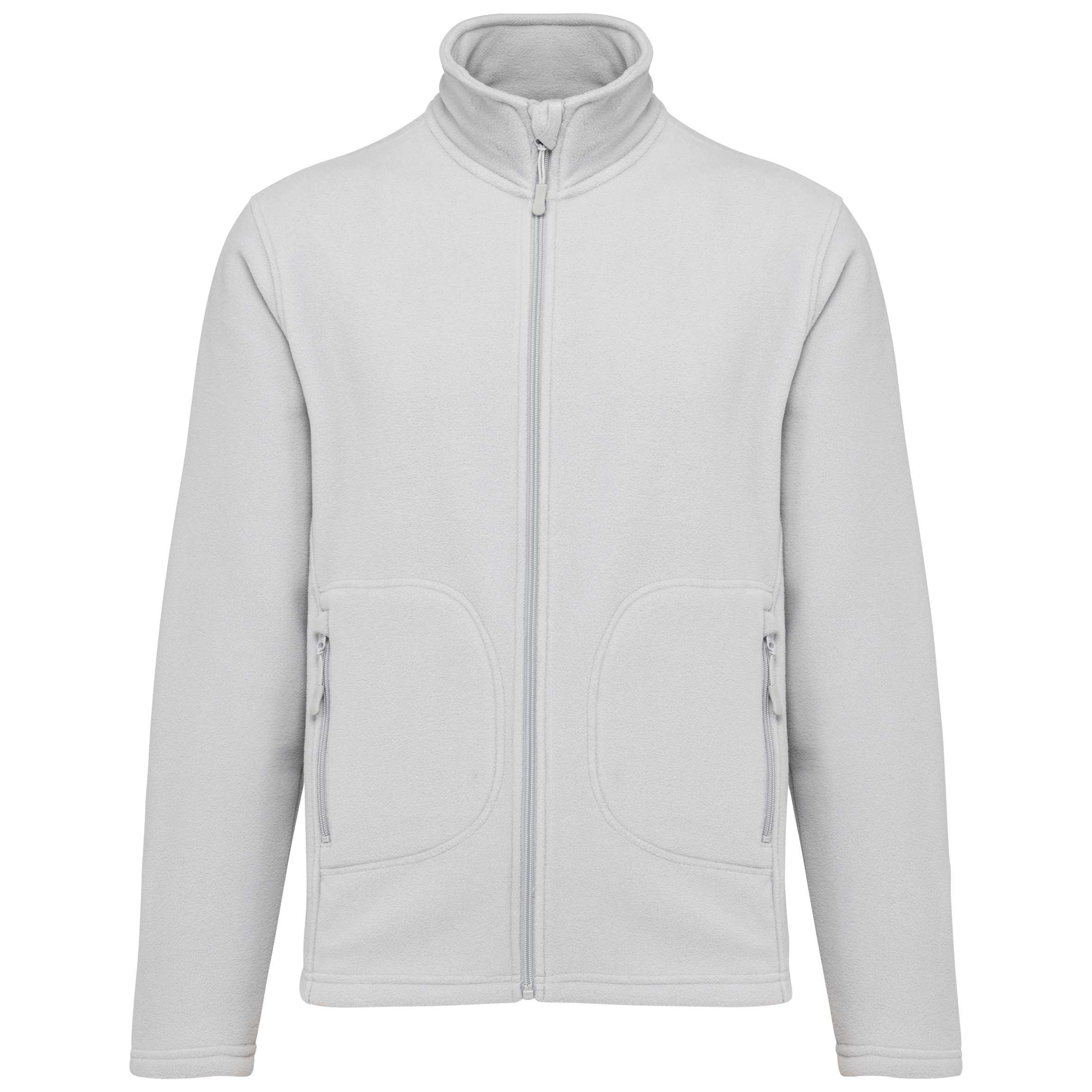 Chaqueta micropolar ecorresponsable - Unisex Snow Grey