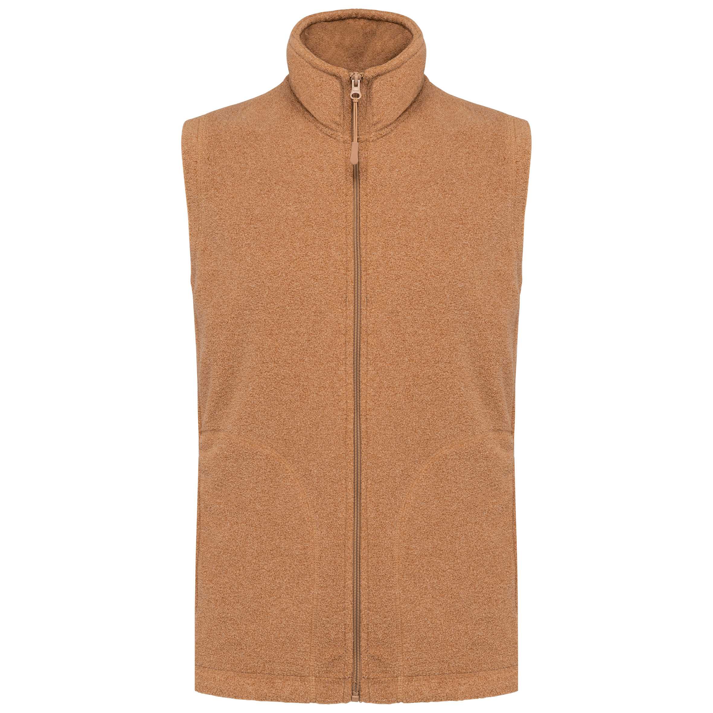 Chaleco micropolar hombre Camel Heather
