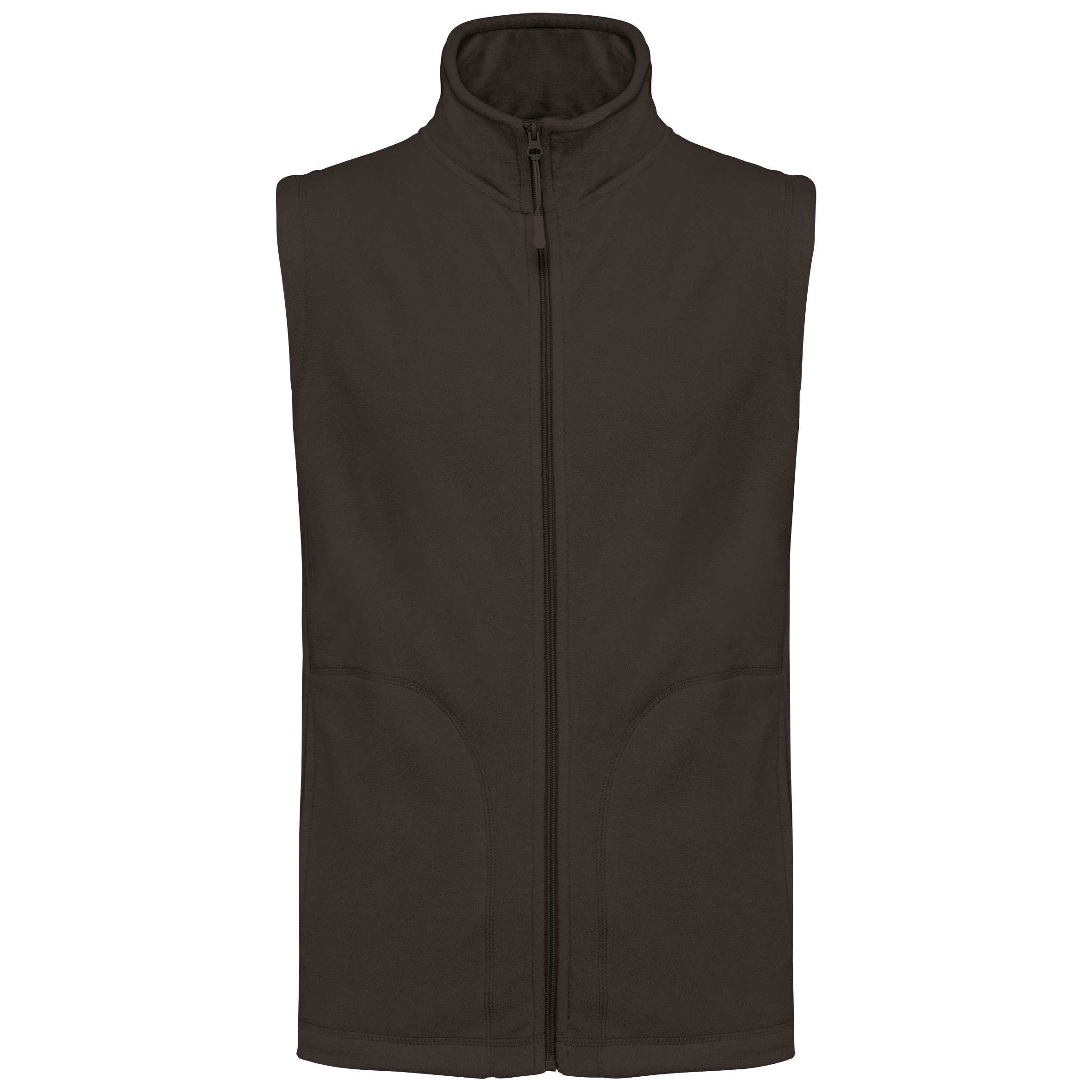 Chaleco micropolar hombre Chocolate