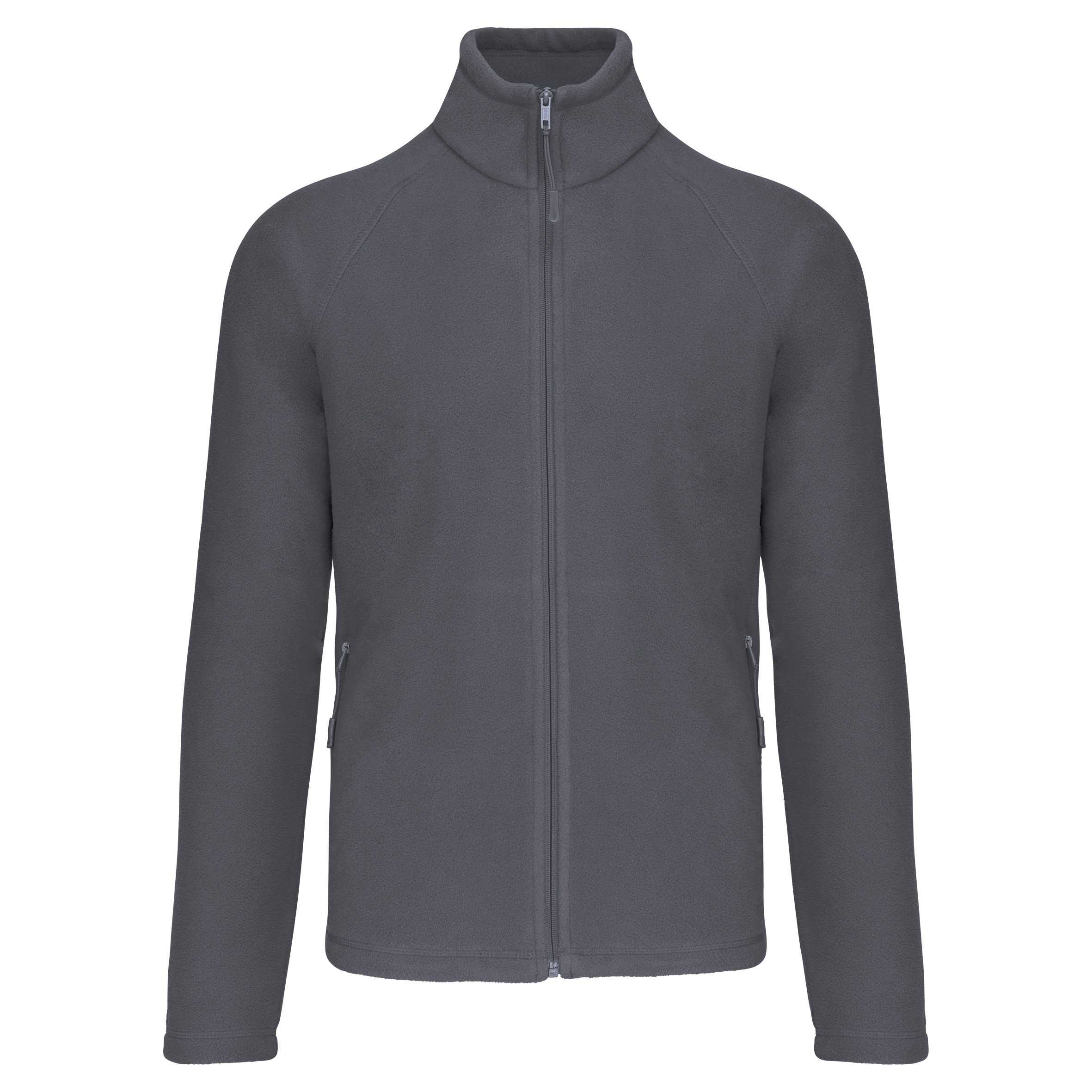 Chaqueta micropolar con cremallera y mangas raglán hombre Convoy Grey