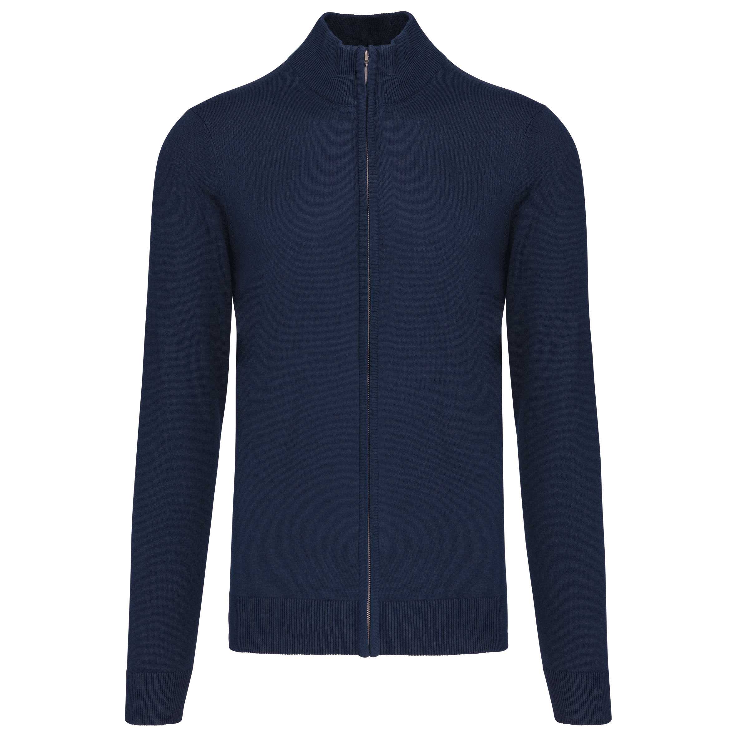 Chaqueta de punto con cremallera hombre Navy