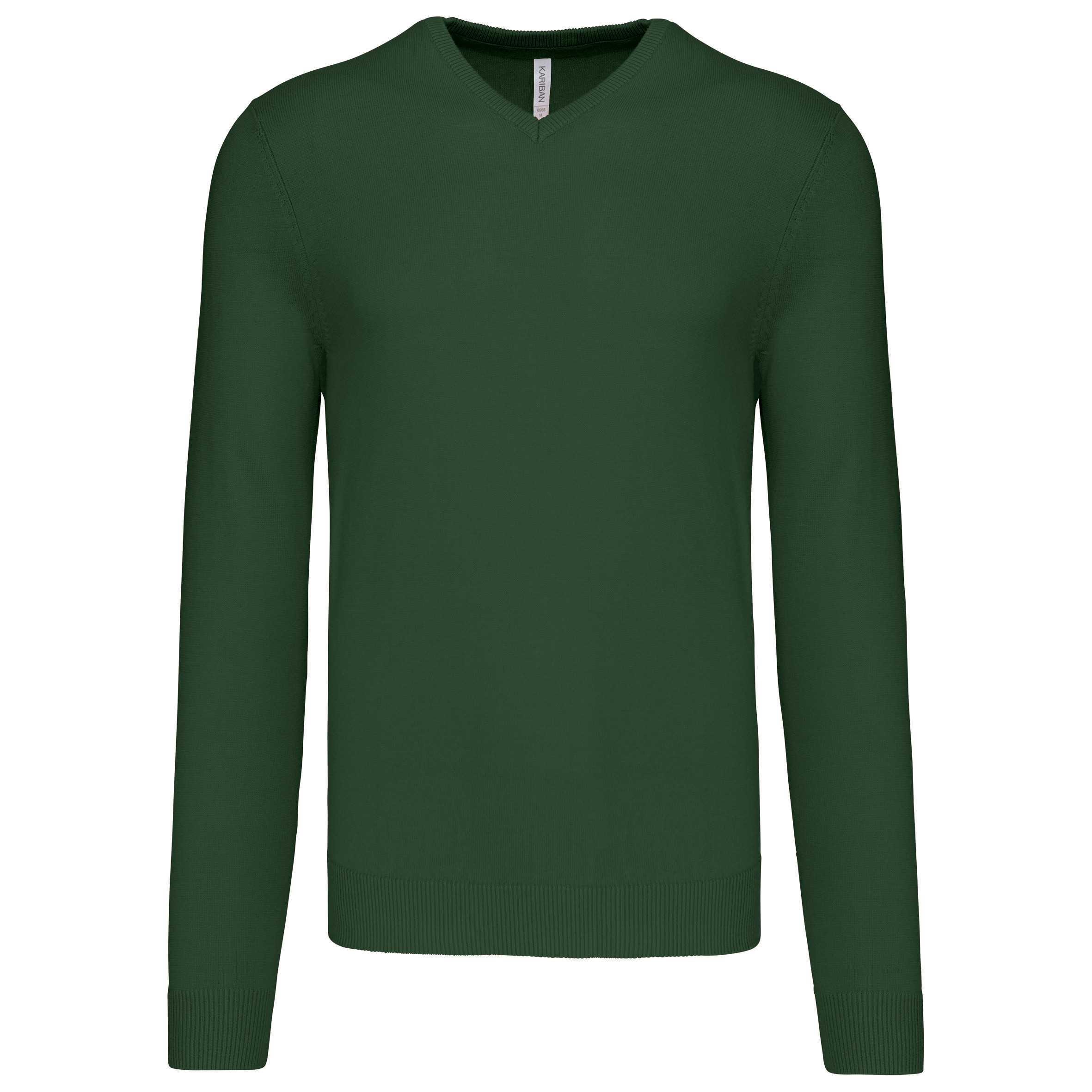 Jersey cuello de pico hombre Forest Green