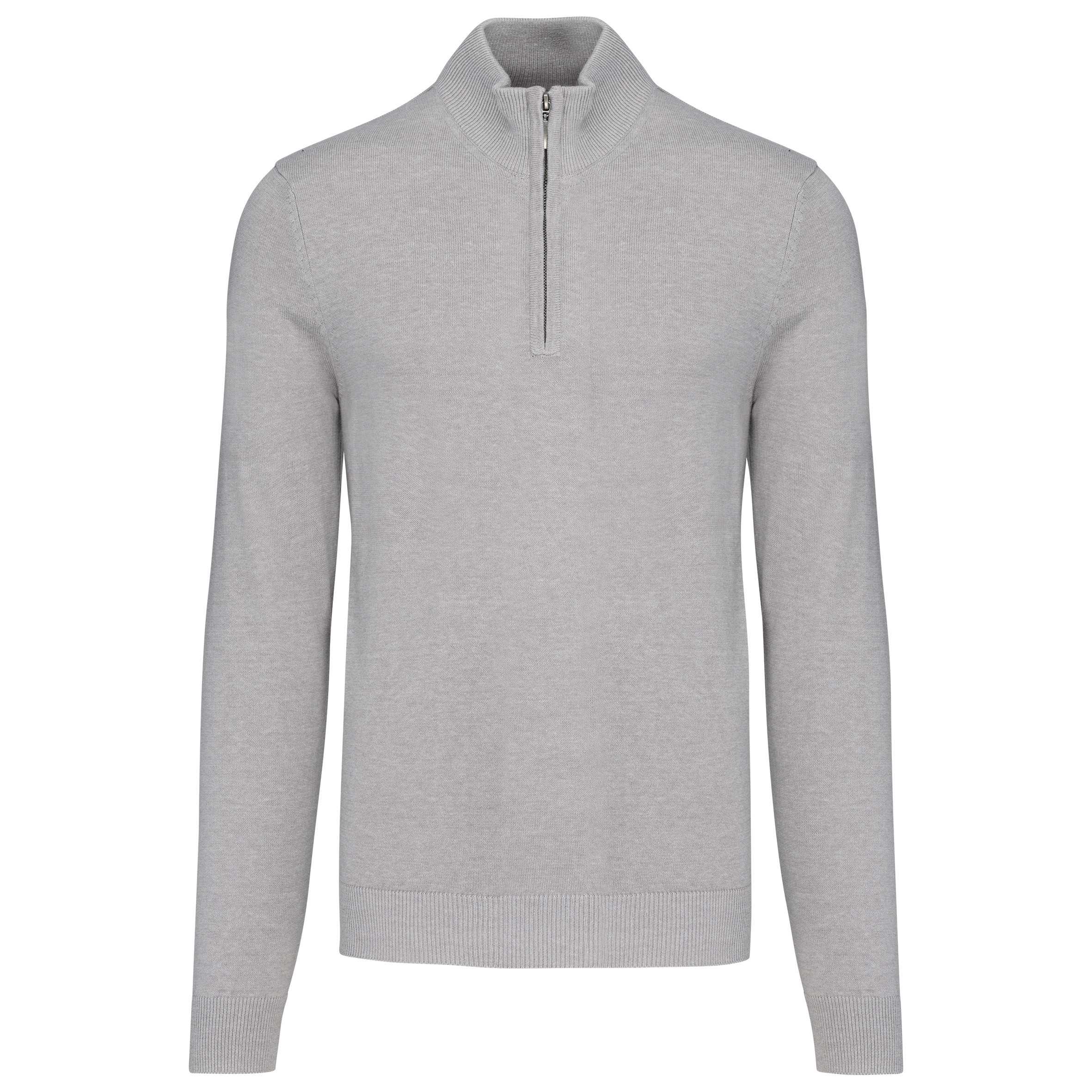 Jersey 1/4 cremallera hombre Grey Melange