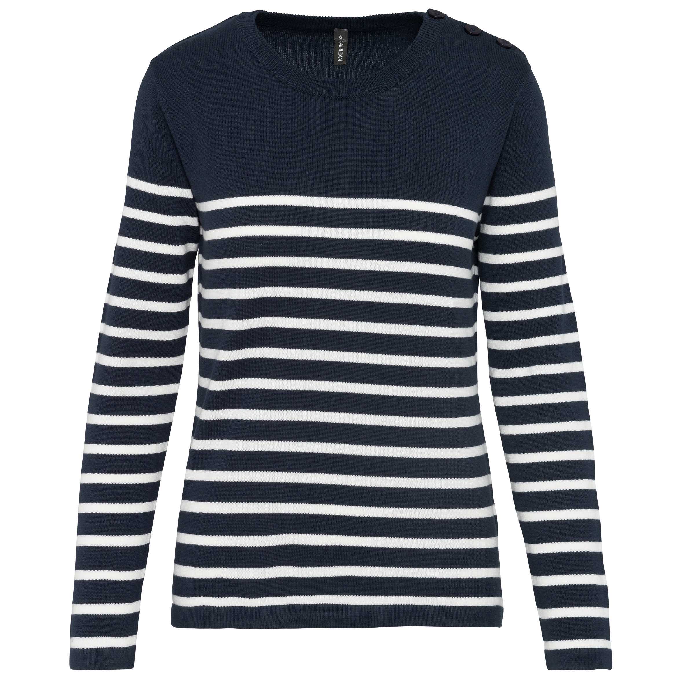 Jersey Marinero para mujer Striped Navy / Off White