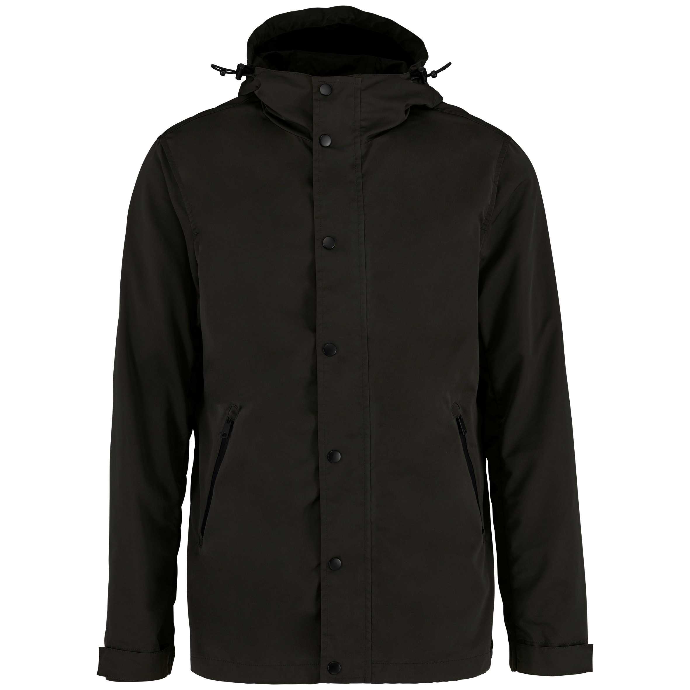 Chaqueta ecorresponsable con capucha unisex Black