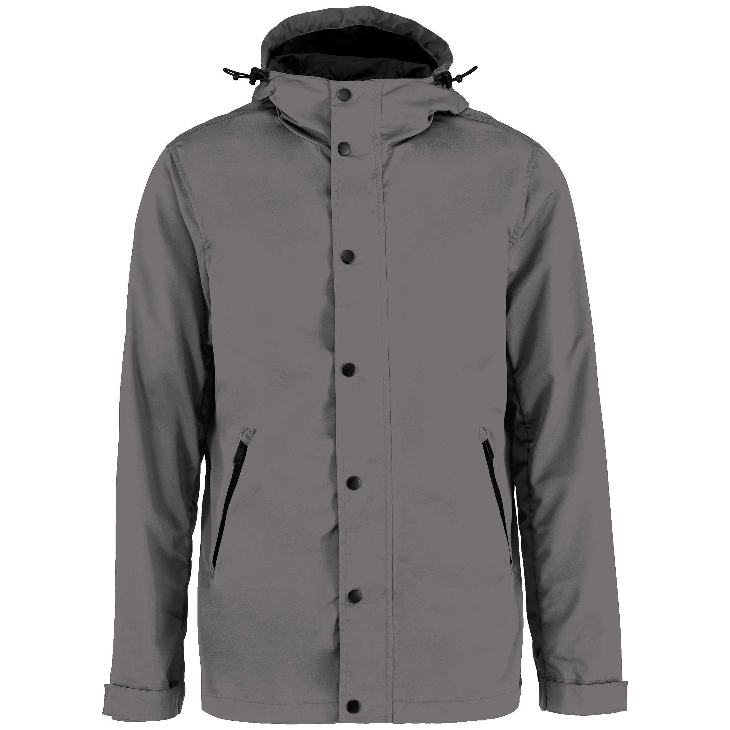 Chaqueta ecorresponsable con capucha unisex Sky Grey