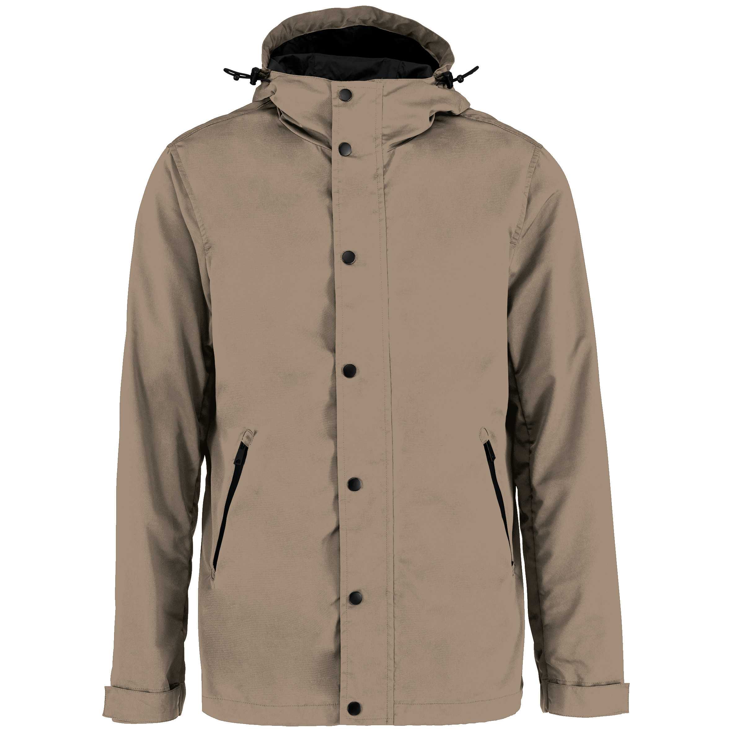 Chaqueta ecorresponsable con capucha unisex Wet Sand