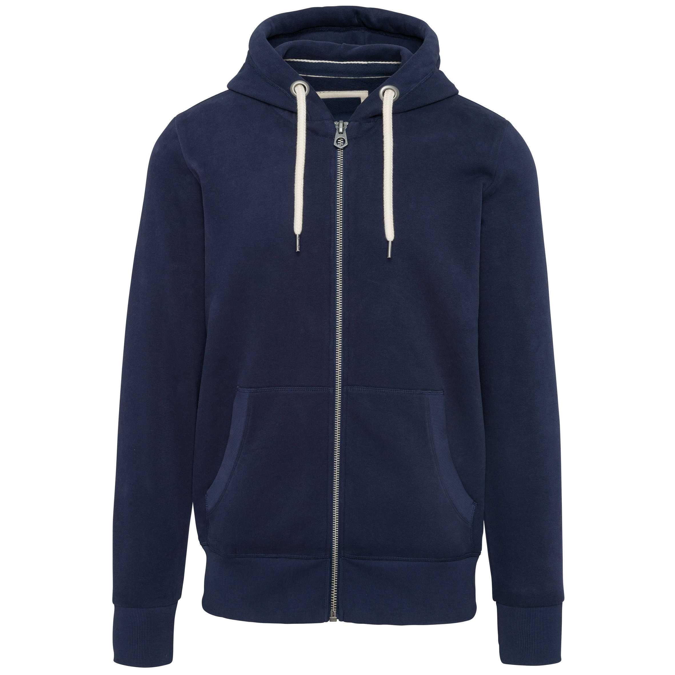 Sudadera vintage - cremallera y capucha hombre Vintage Navy