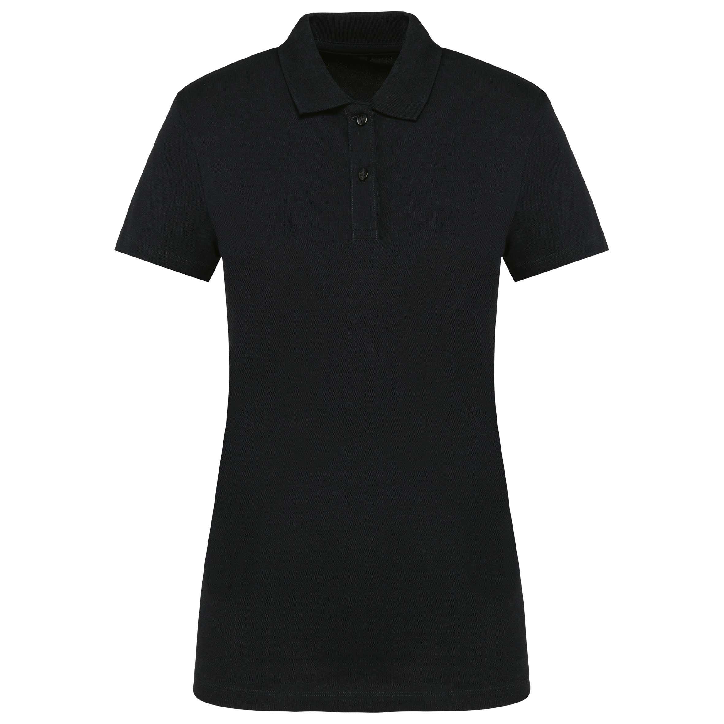 Polo Supima® manga corta mujer Black