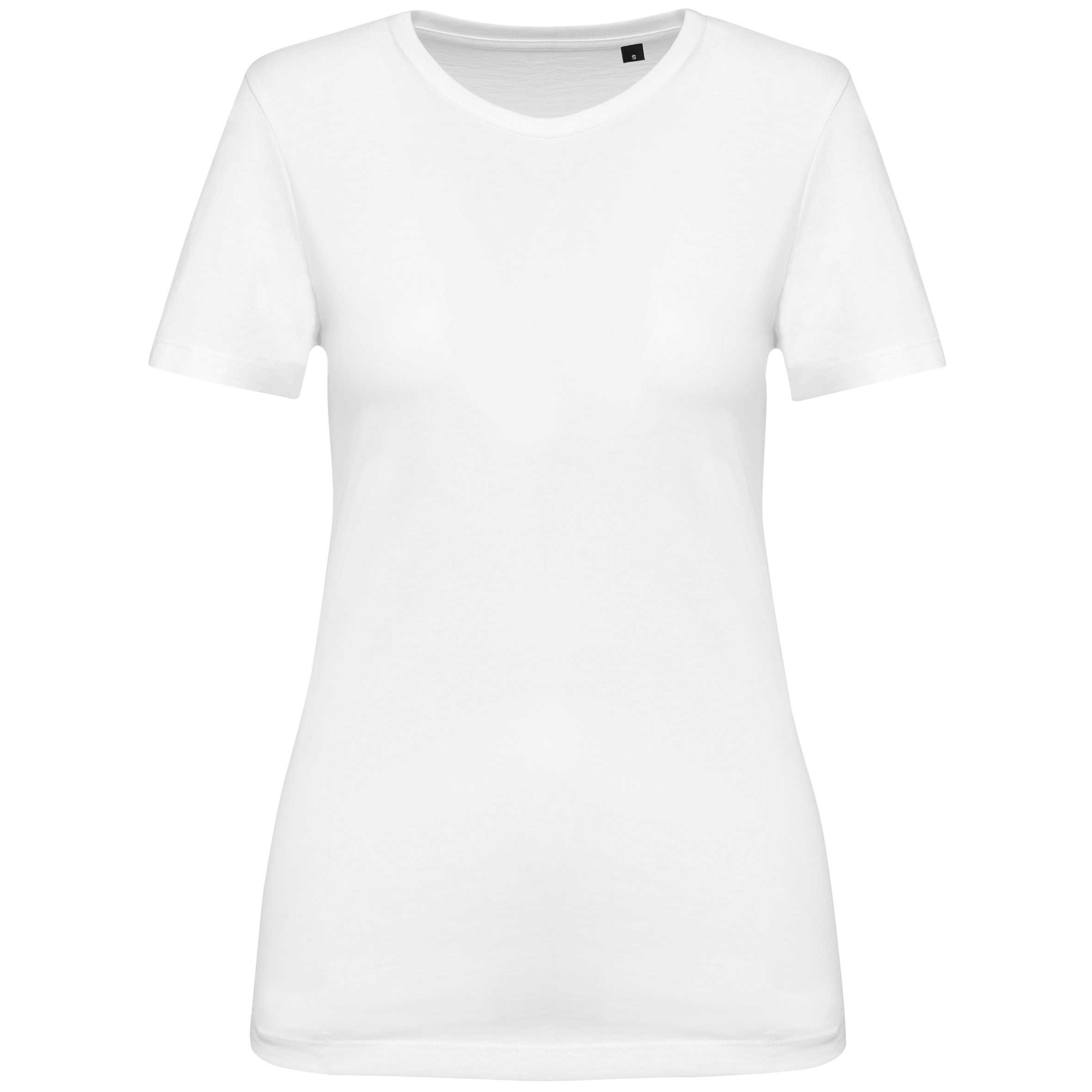 Camiseta Supima® cuello redondo manga corta mujer White