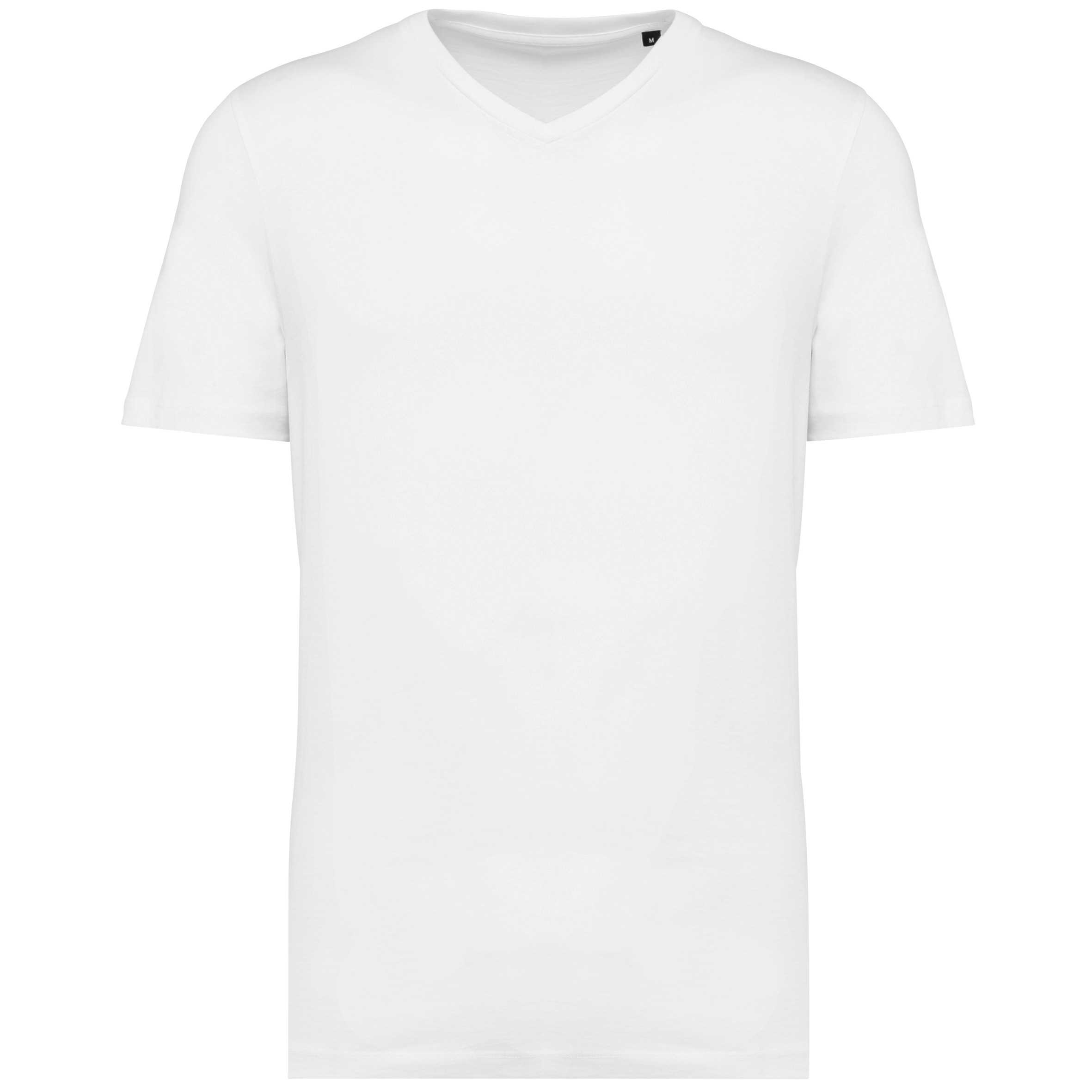 Camiseta Supima® cuello de pico manga corta hombre White