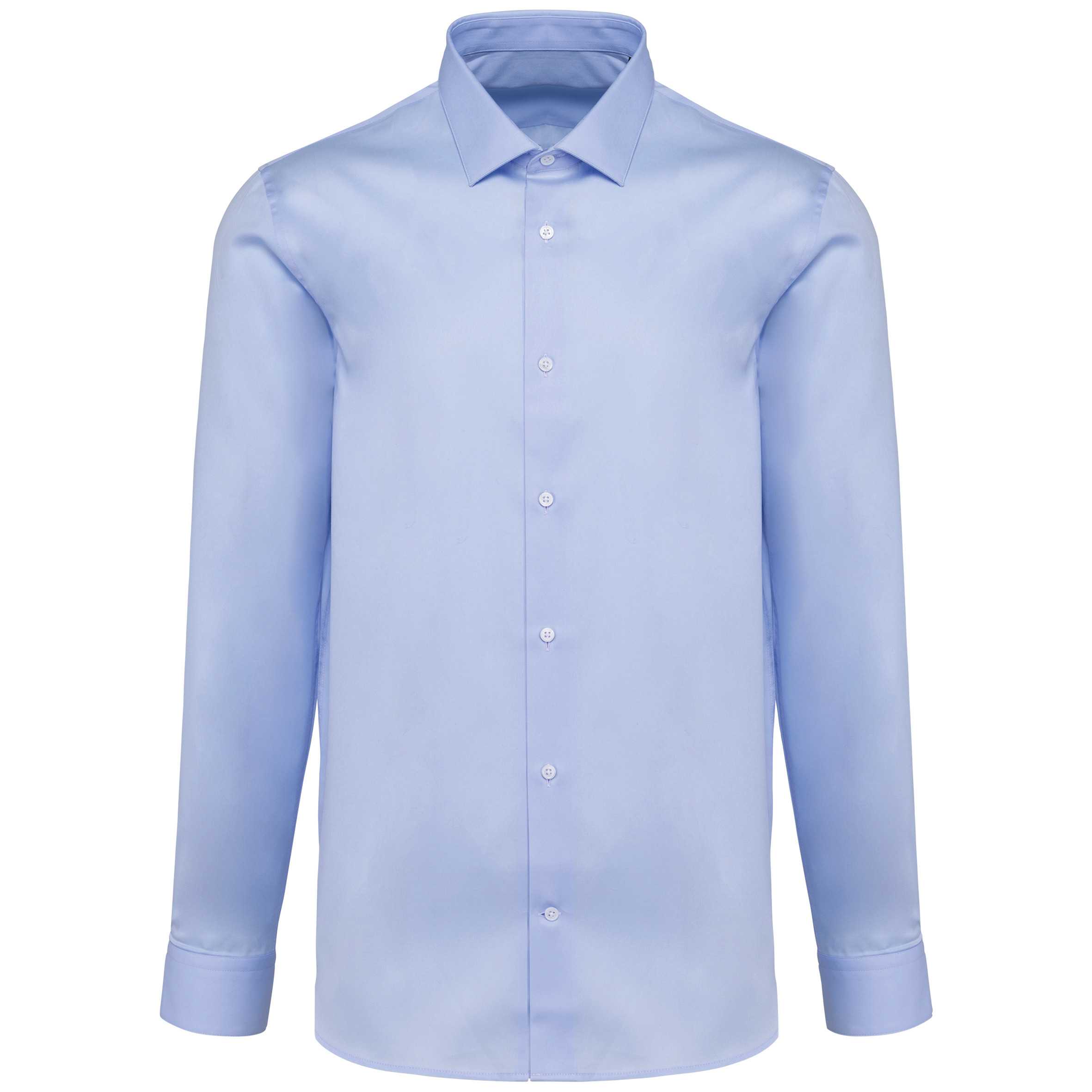 Camisa Oxford Pinpoint manga larga hombre Essential Blue
