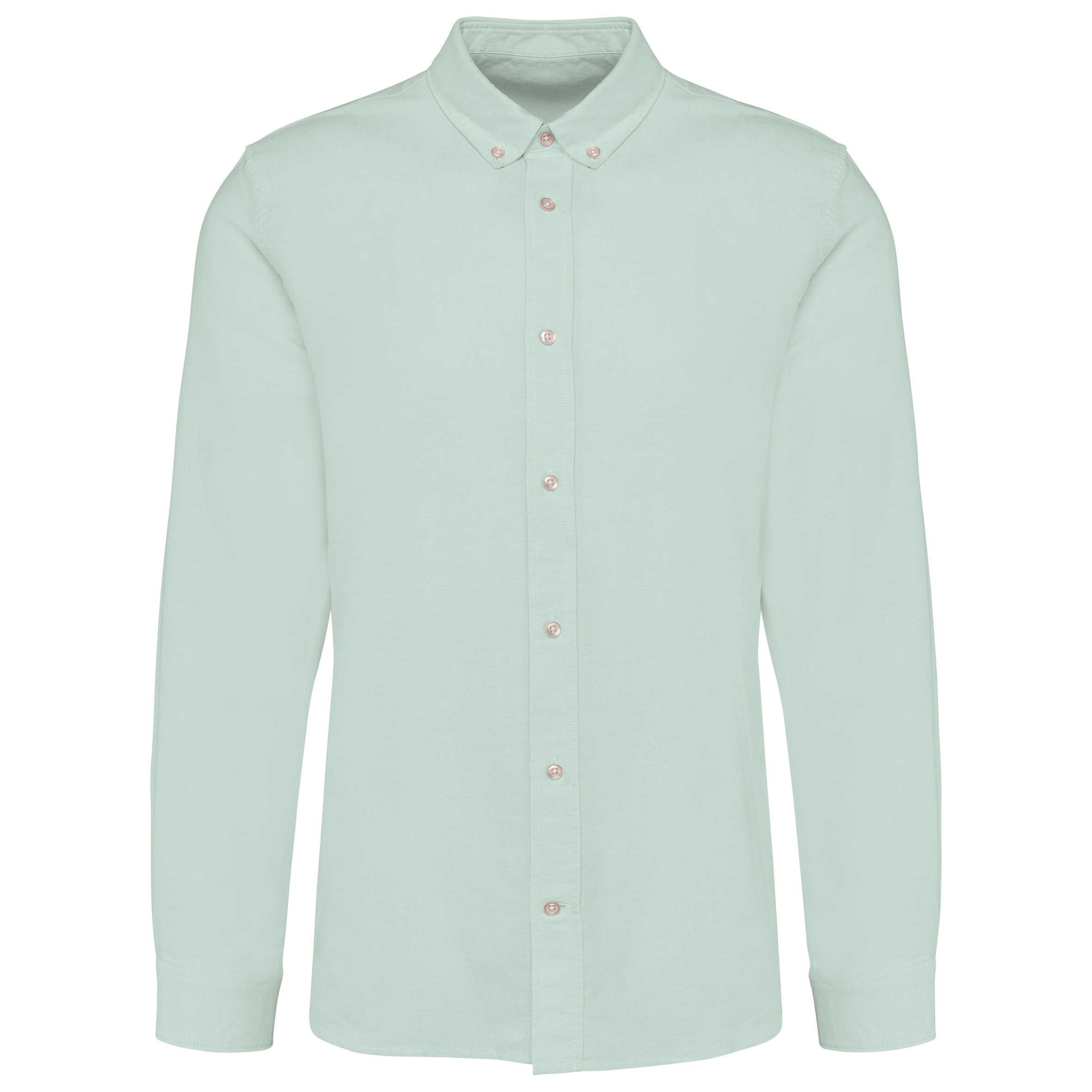 Camisa Oxford manga larga hombre Oxford Green