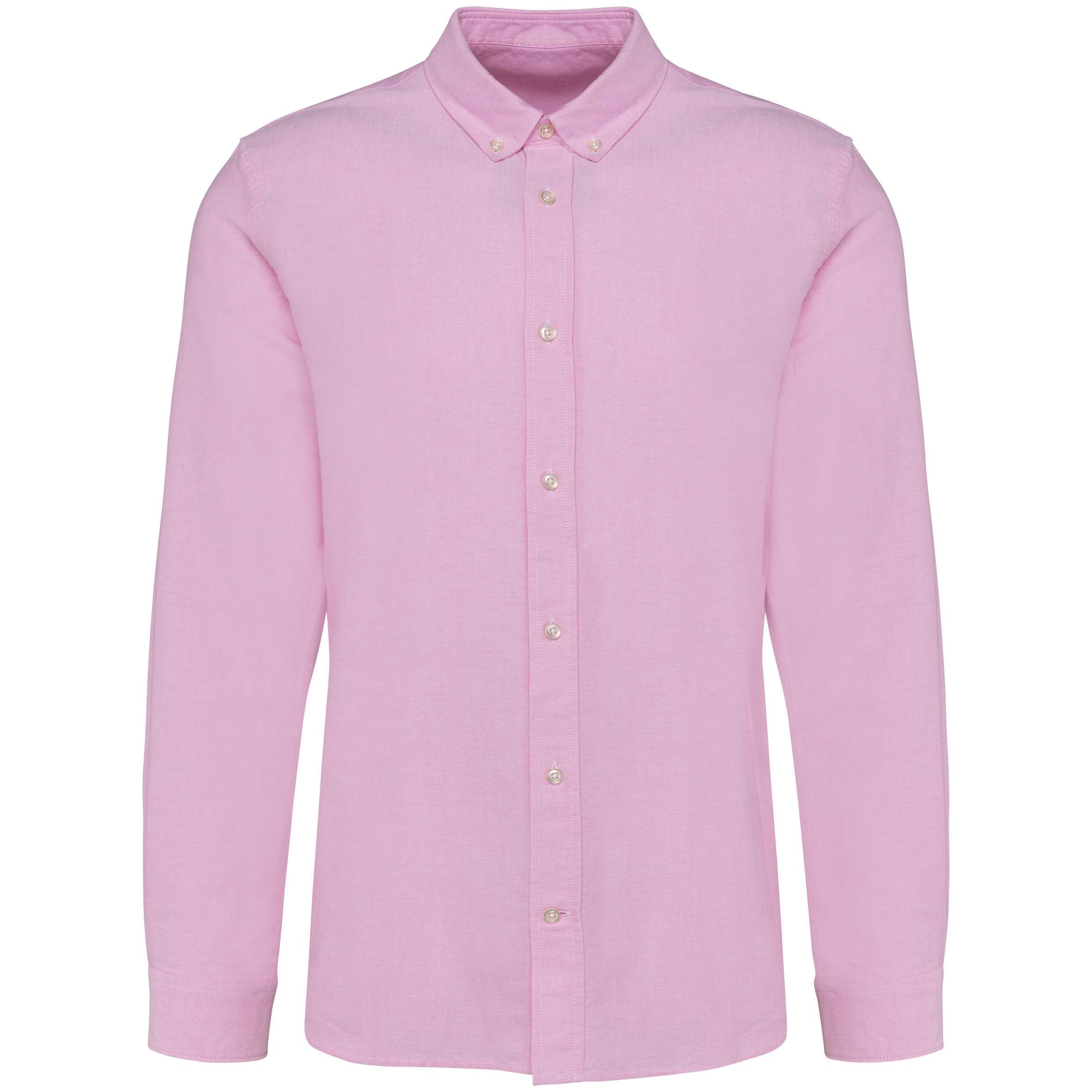 Camisa Oxford manga larga hombre Oxford Pink