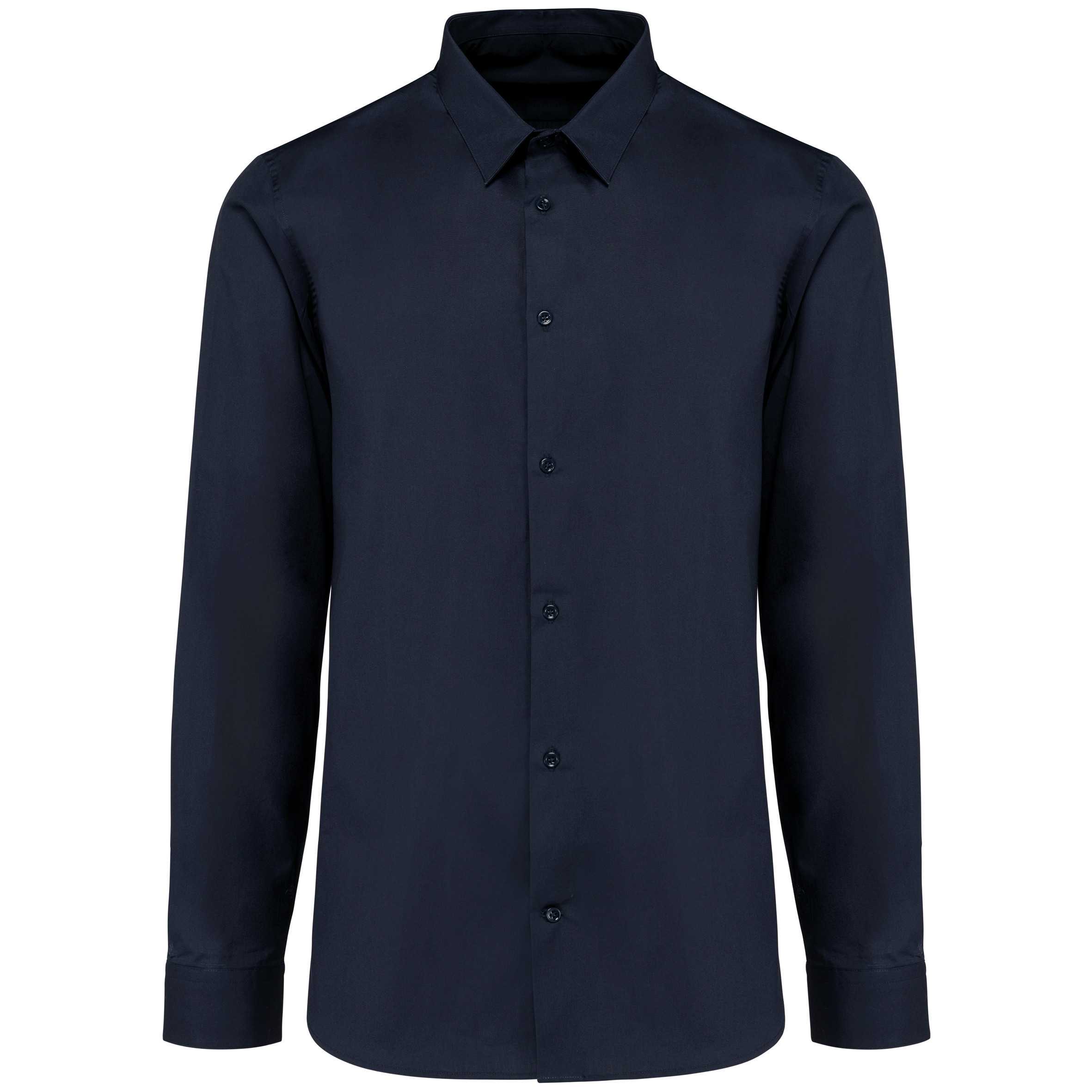 Camisa popelina manga larga hombre Essential Dark Navy