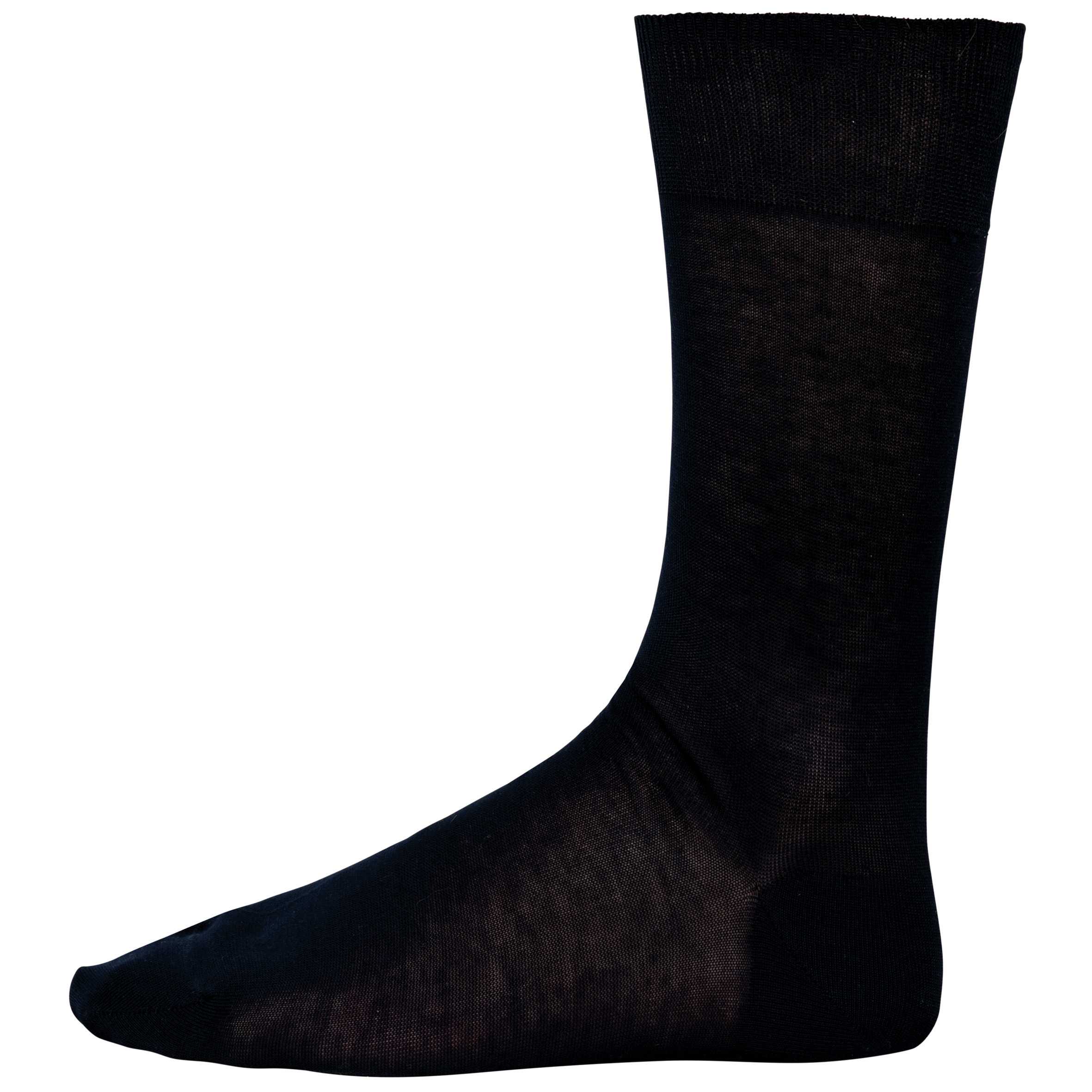 Calcetines jersey algodón hilo Escocia hombre Navy