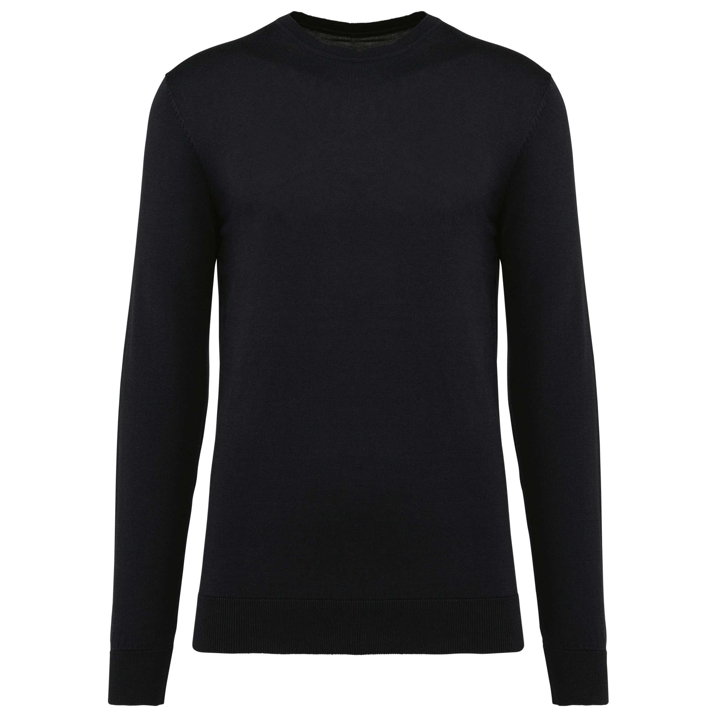 Jersey Supima® cuello redondo hombre Black