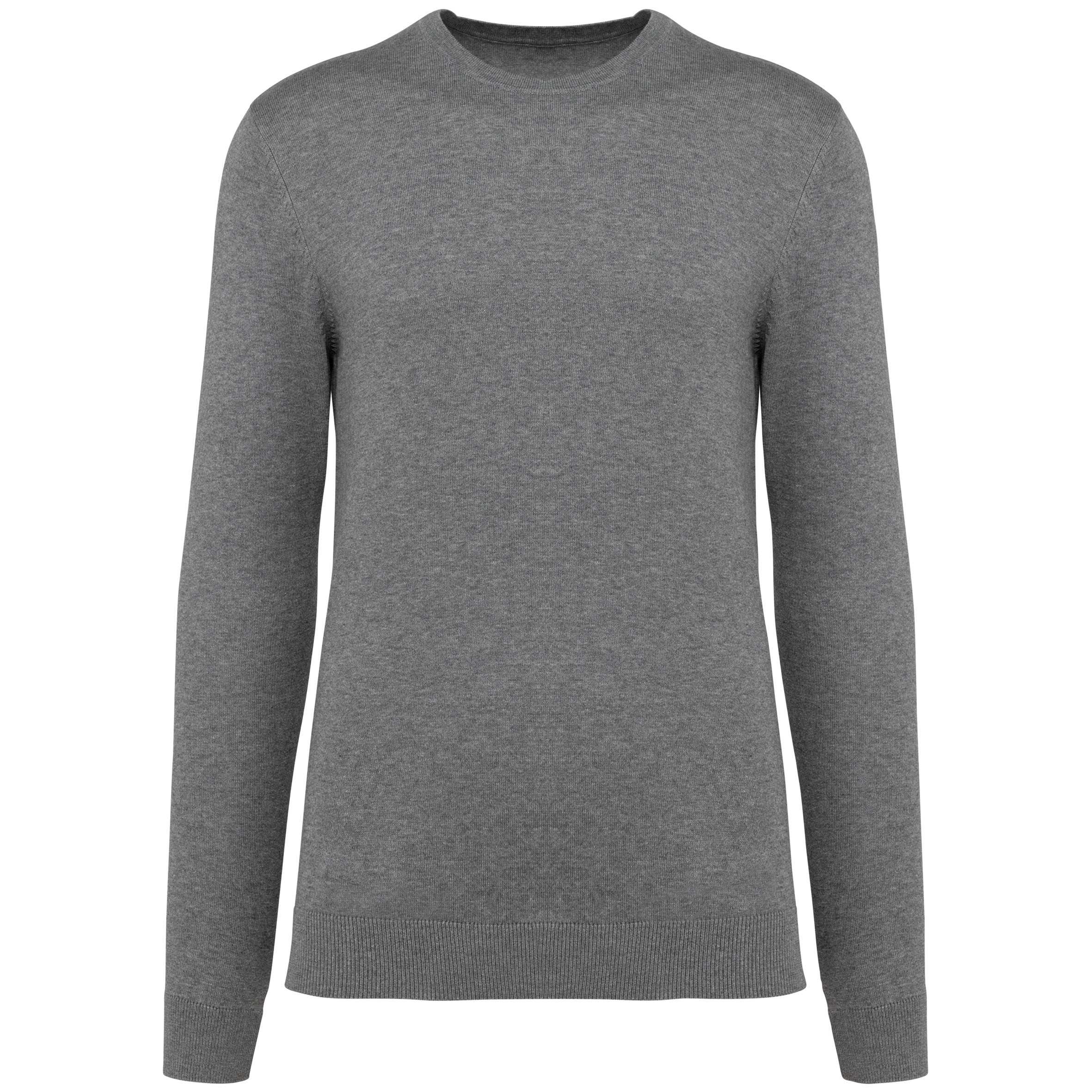 Jersey Supima® cuello redondo hombre Grey Heather