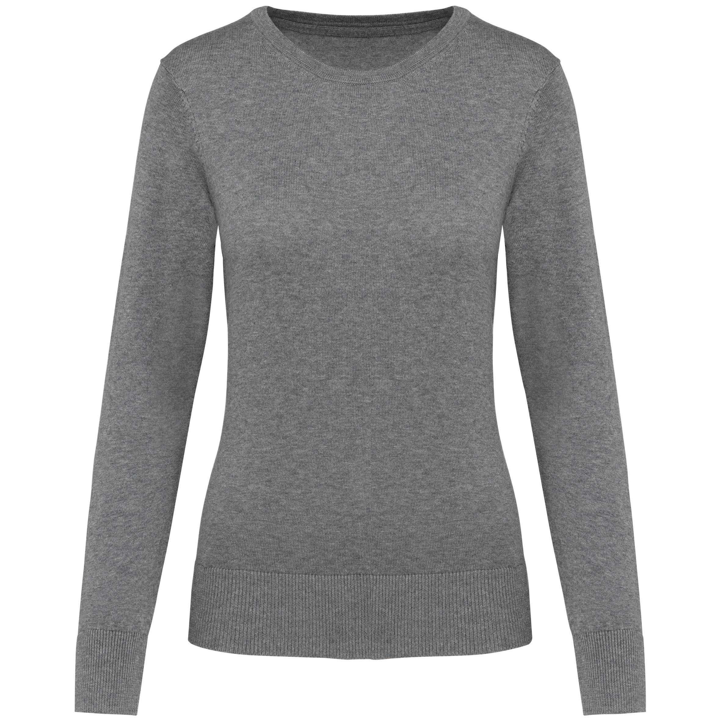 Jersey Supima® cuello redondo mujer Grey Heather