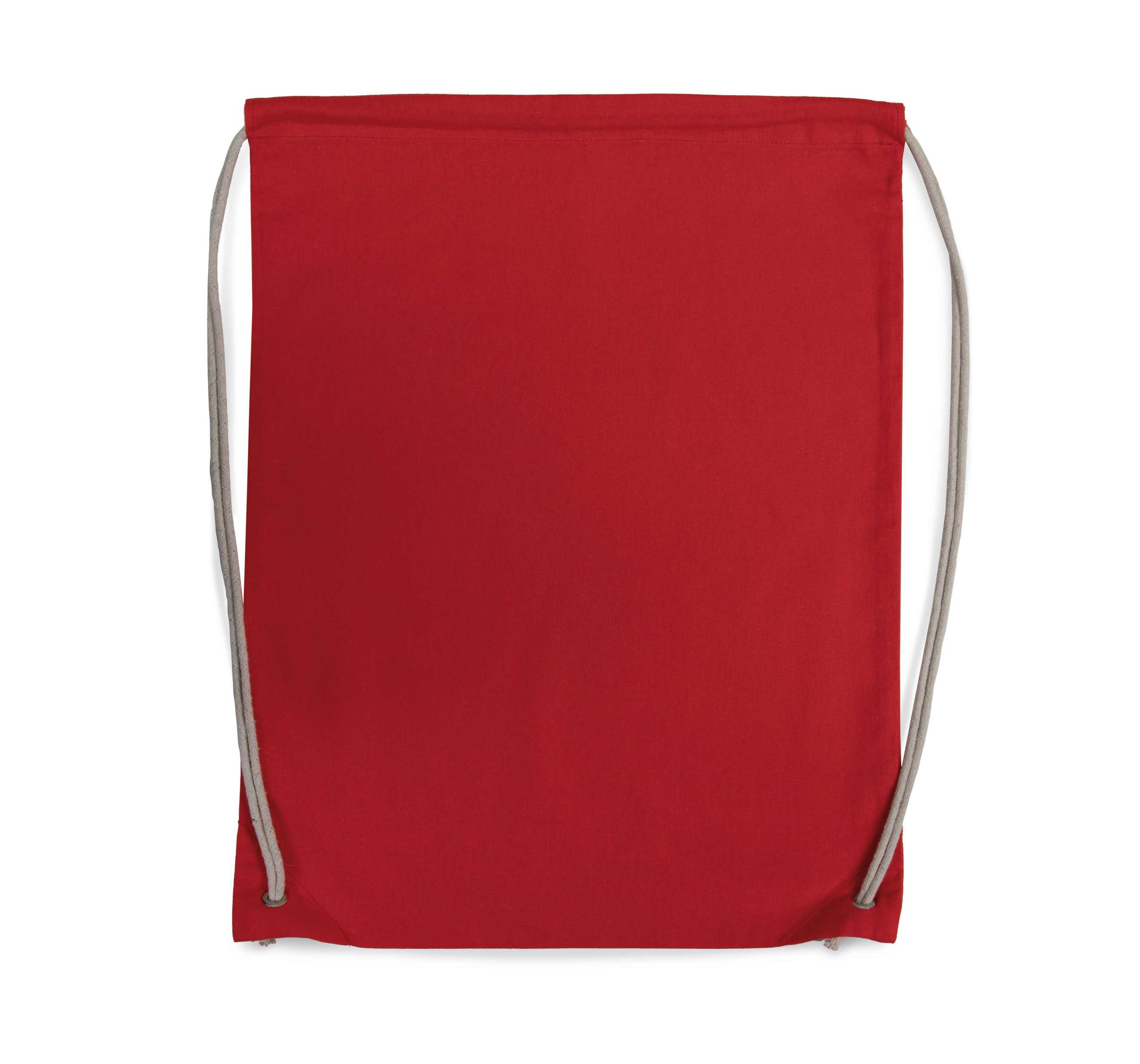 Mochila de algodón con cordones Red